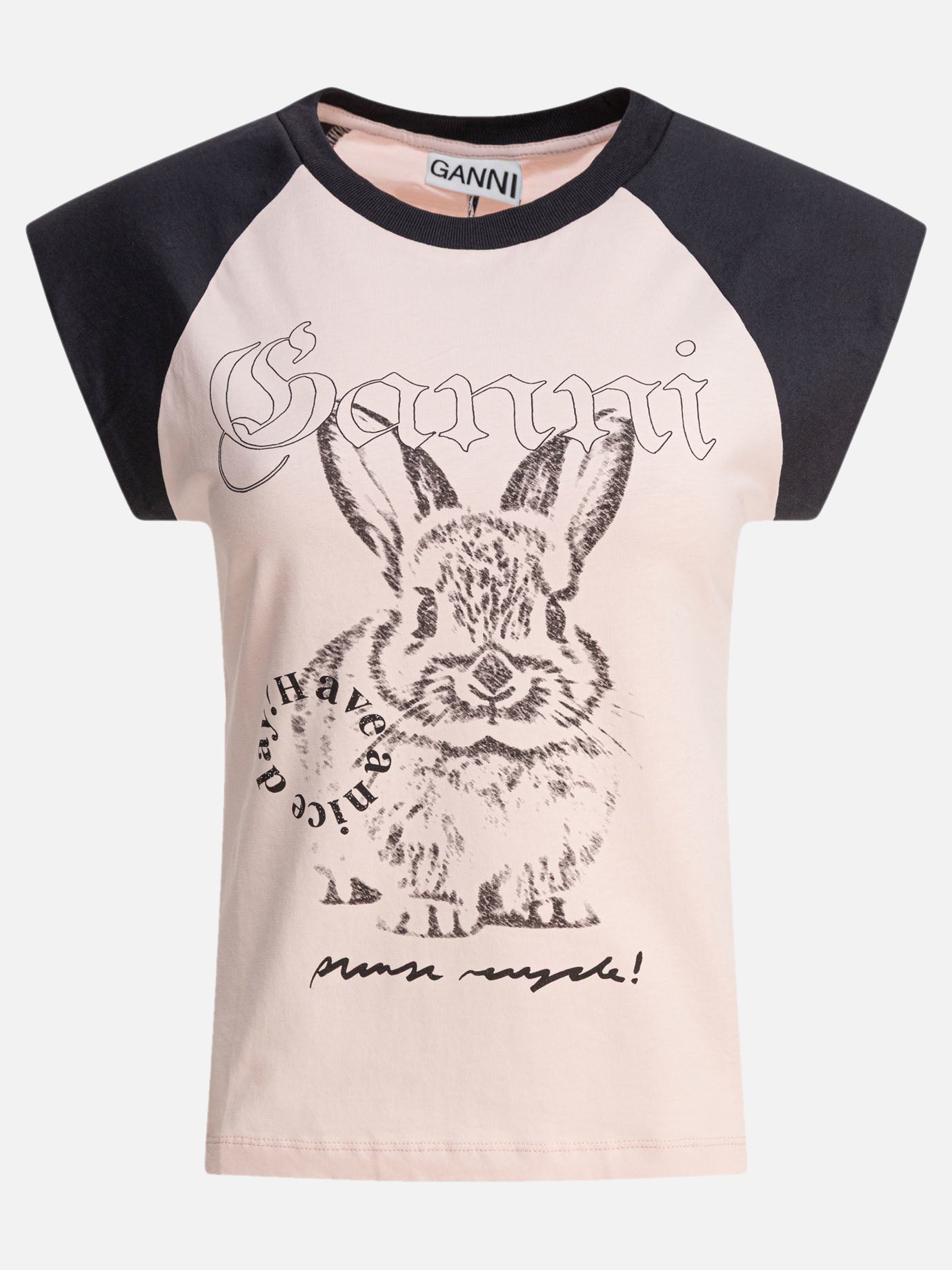 Ganni Cotton jersey t-shirt 17711801_XS Pink thumbnail_1