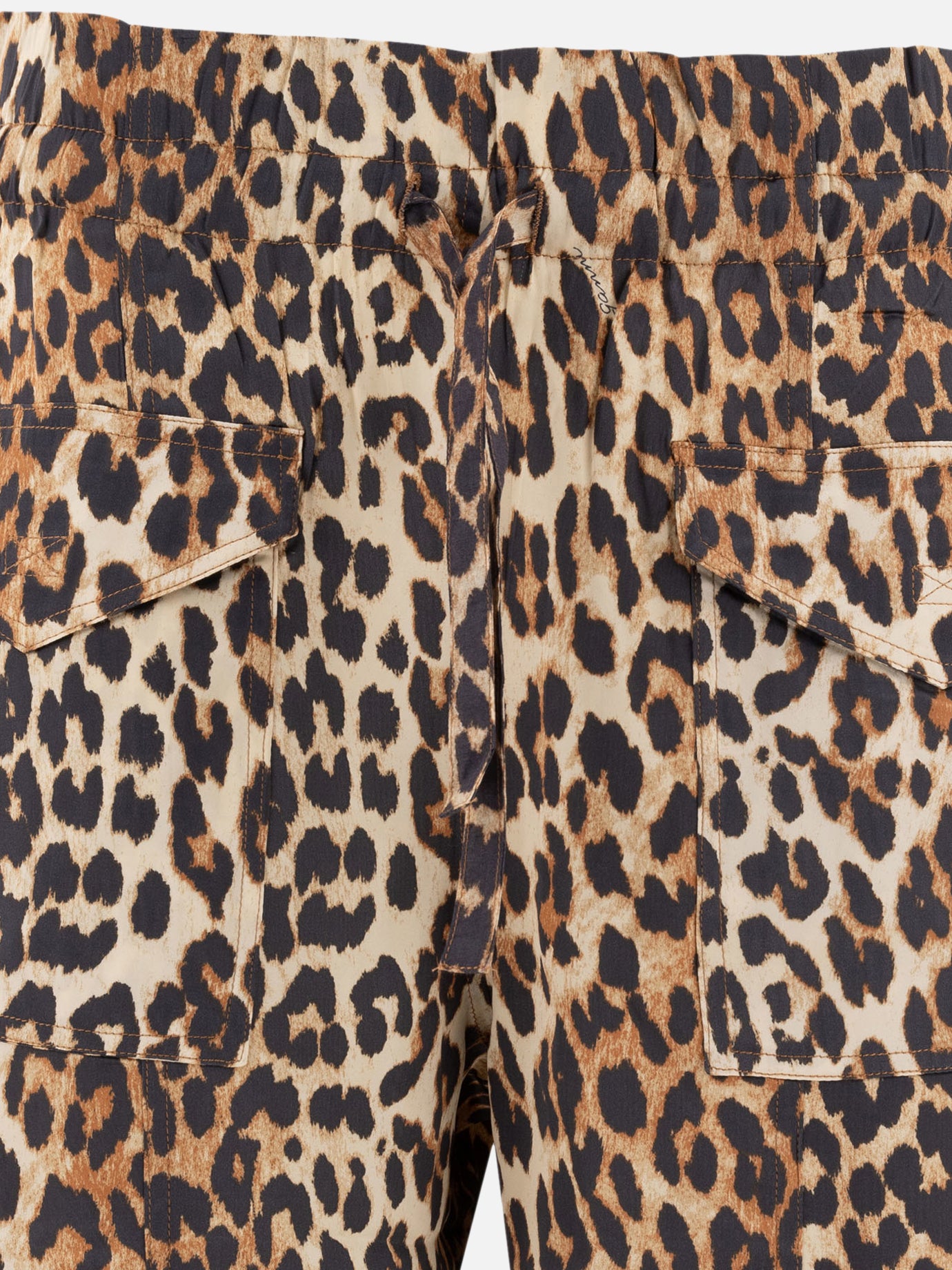 Cargo & parachute trousers Animal print  Brown - Ganni Women | PDP | VIETTI Online Store | Zoom-Modal_3
