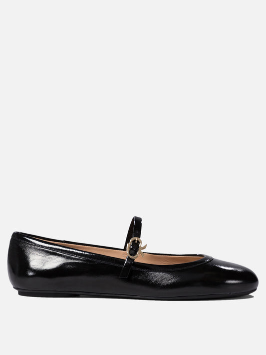 Ballerine Mary Jane 100% calf leather - 100% rubber  Nero - Gianvito Rossi Donna | VIETTI Online Store 
