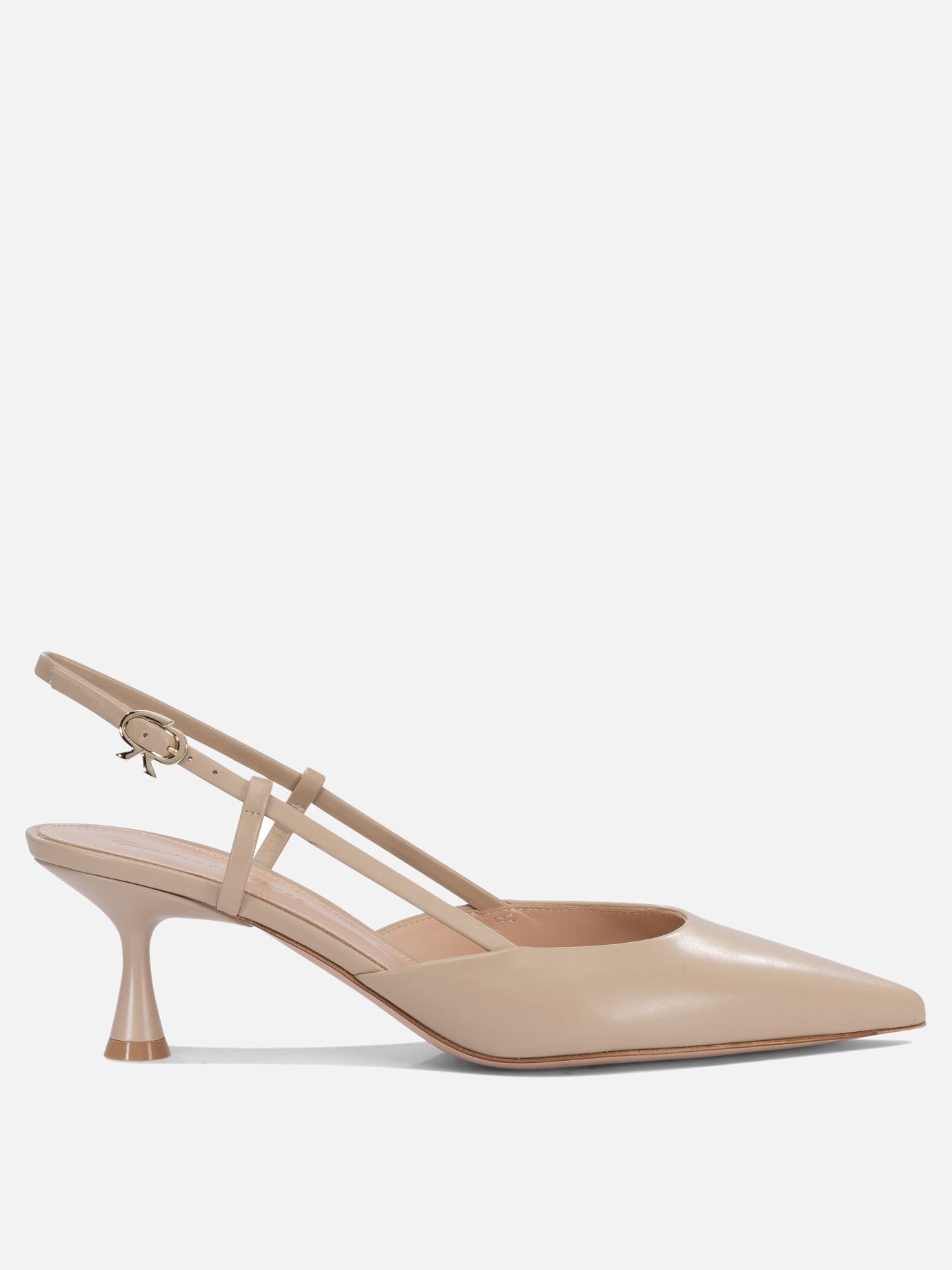 Slingback 100% leather - 100% leather  Beige - Gianvito Rossi Donna | PDP | VIETTI Online Store | Zoom-Modal
