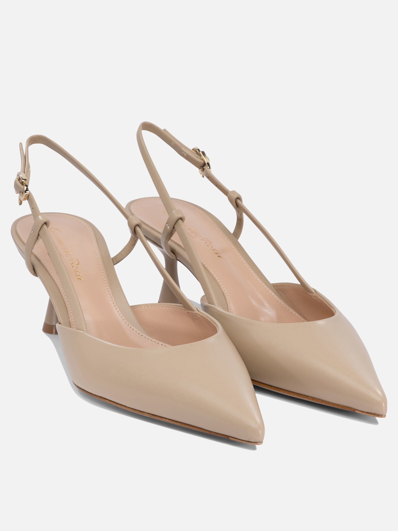 Slingback 100% leather - 100% leather  Beige - Gianvito Rossi Donna | PDP | VIETTI Online Store | Zoom-Modal_2
