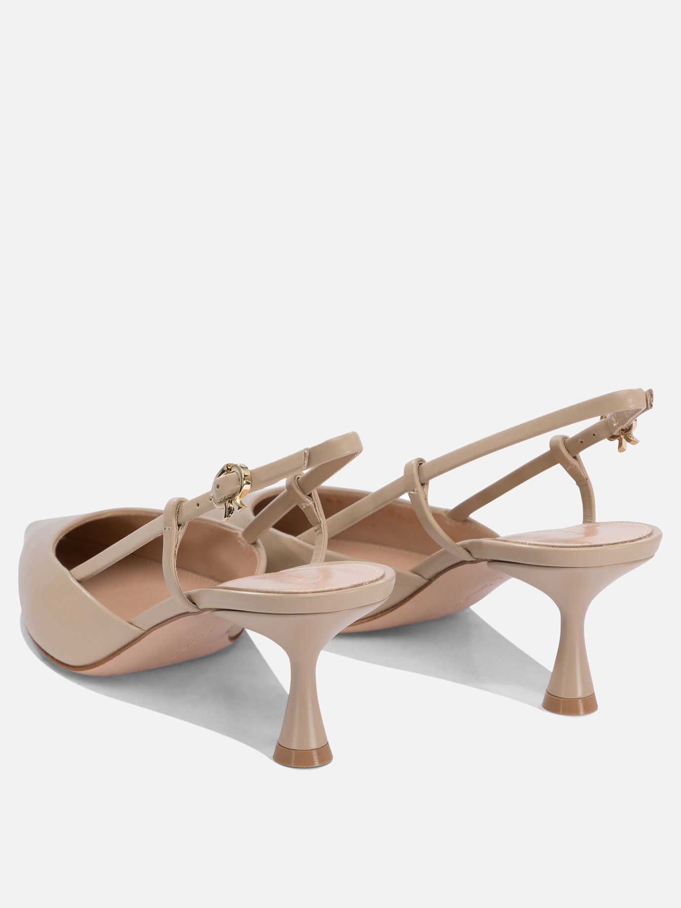 Slingback 100% leather - 100% leather  Beige - Gianvito Rossi Donna | PDP | VIETTI Online Store | thumbnail_4