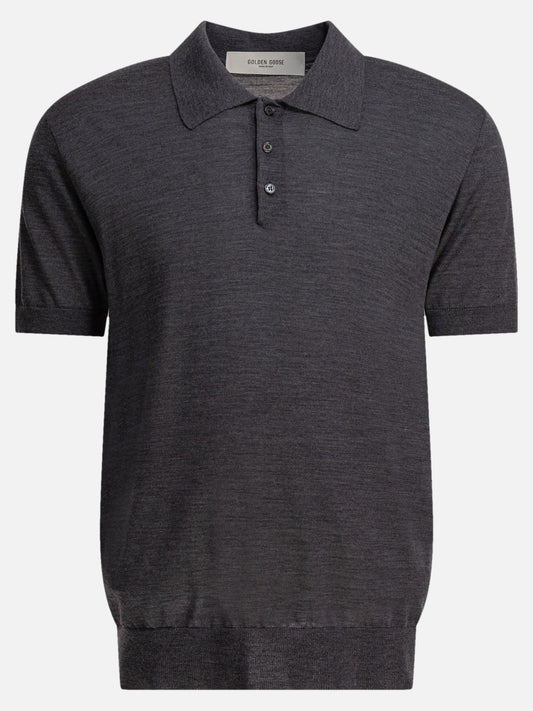 Golden Goose Polo in lana merino 12651233_S Grey 1