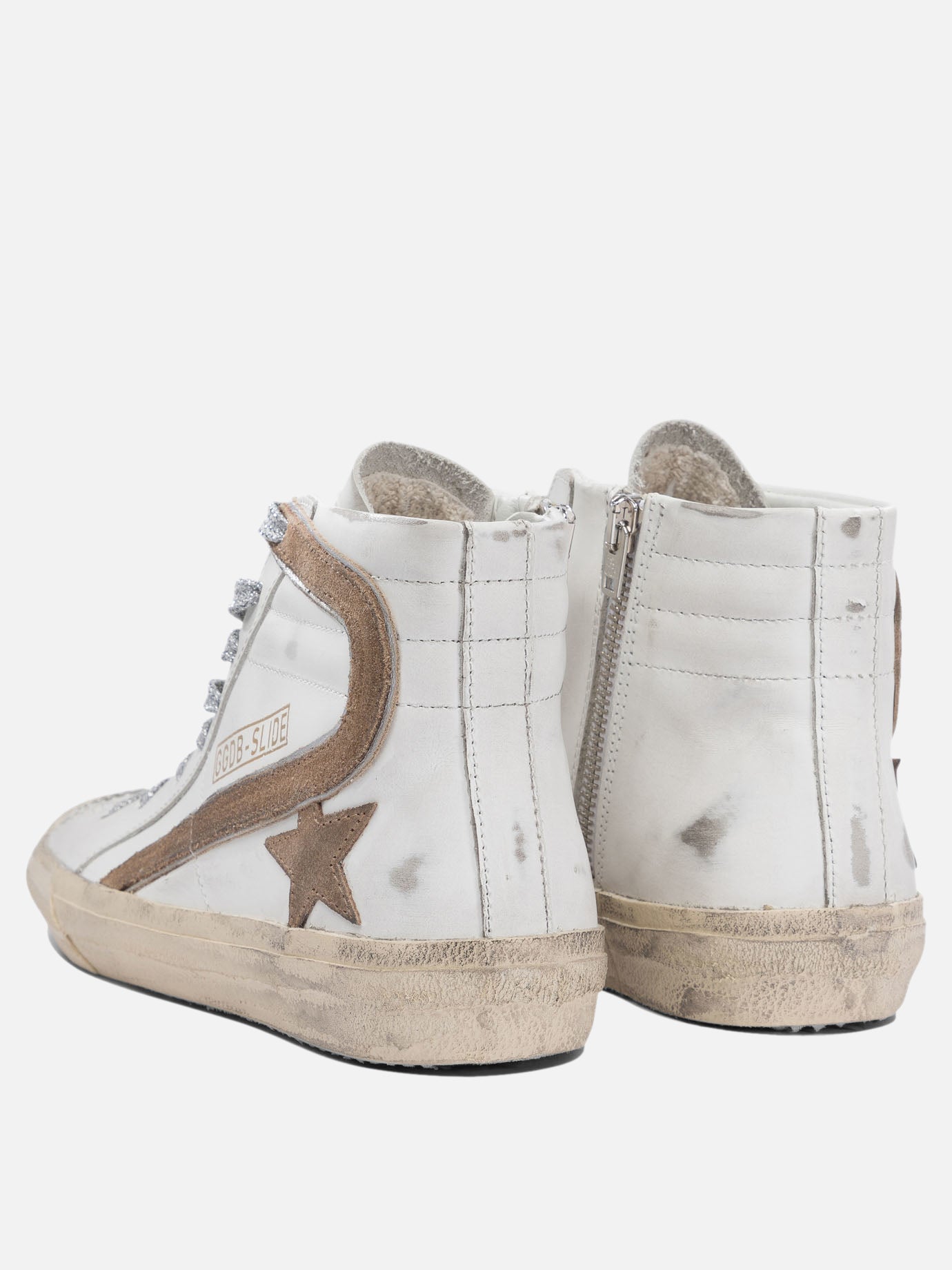 High top sneakers 100% leather - 100% rubber  White - Golden Goose Women | PDP | VIETTI Online Store | thumbnail_4