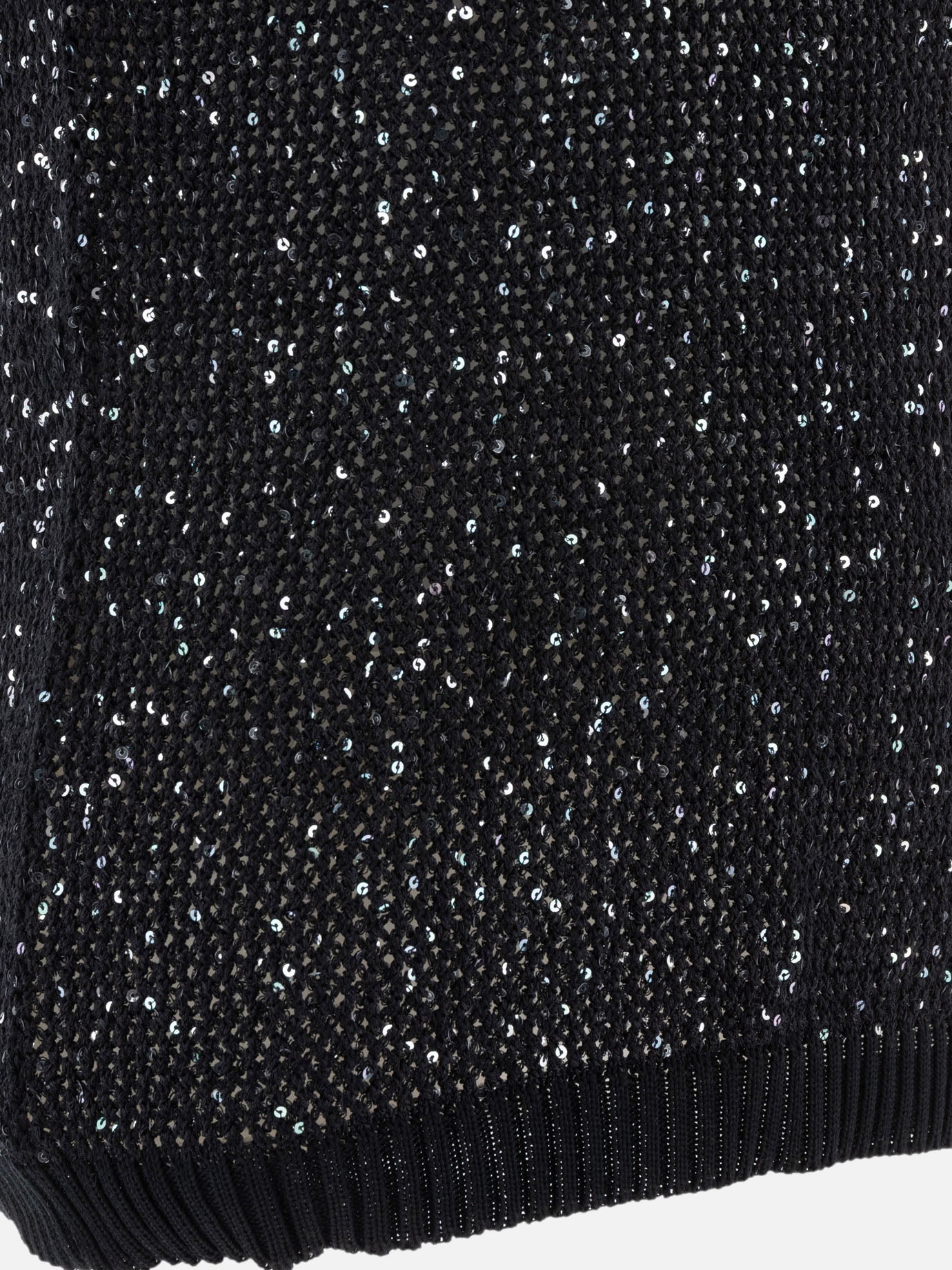 Golden Goose Top in maglia con paillettes 16021184_XS Black thumbnail_4