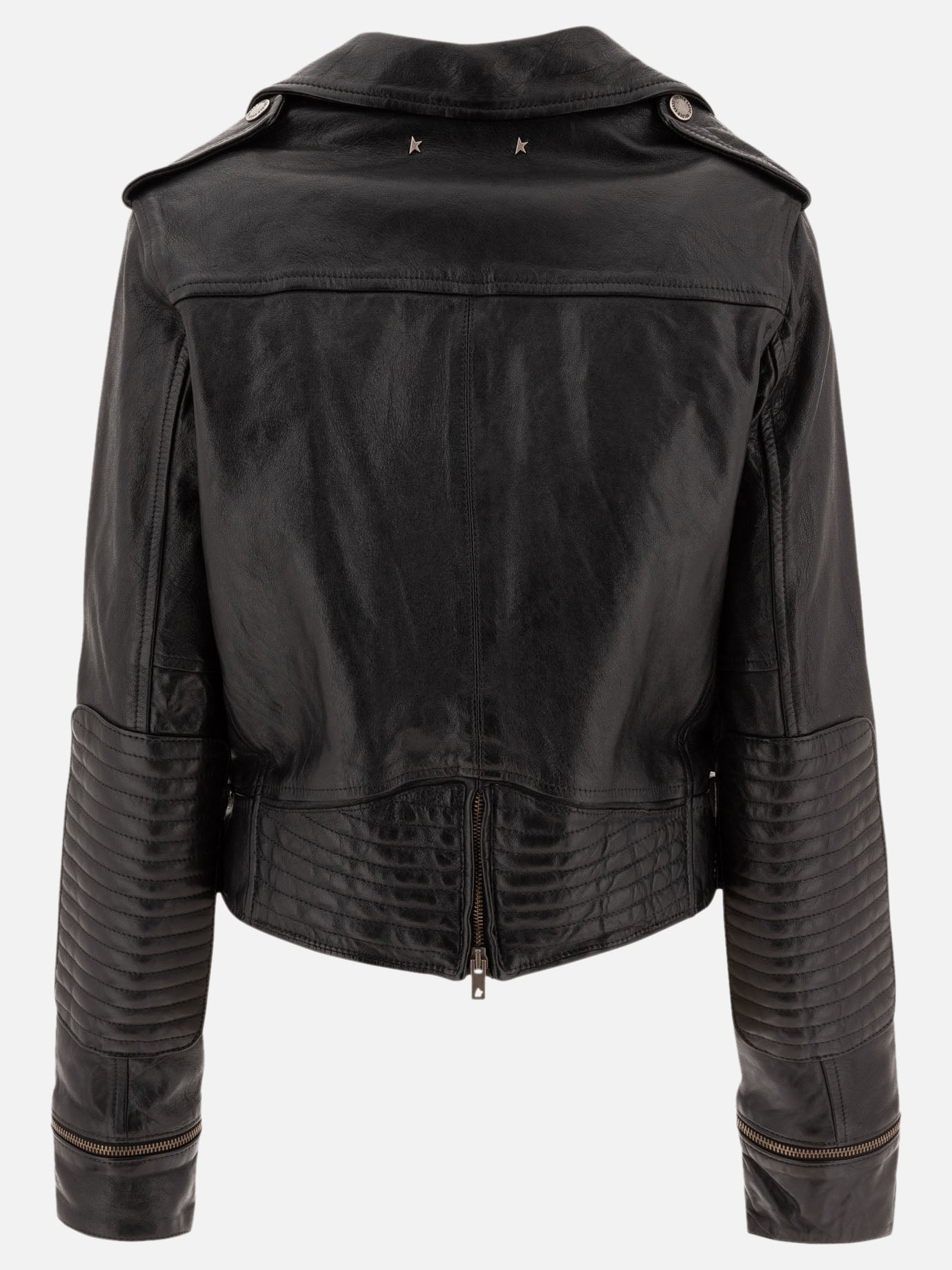 Golden Goose Leather biker jacket 15858253_38 Black thumbnail_2