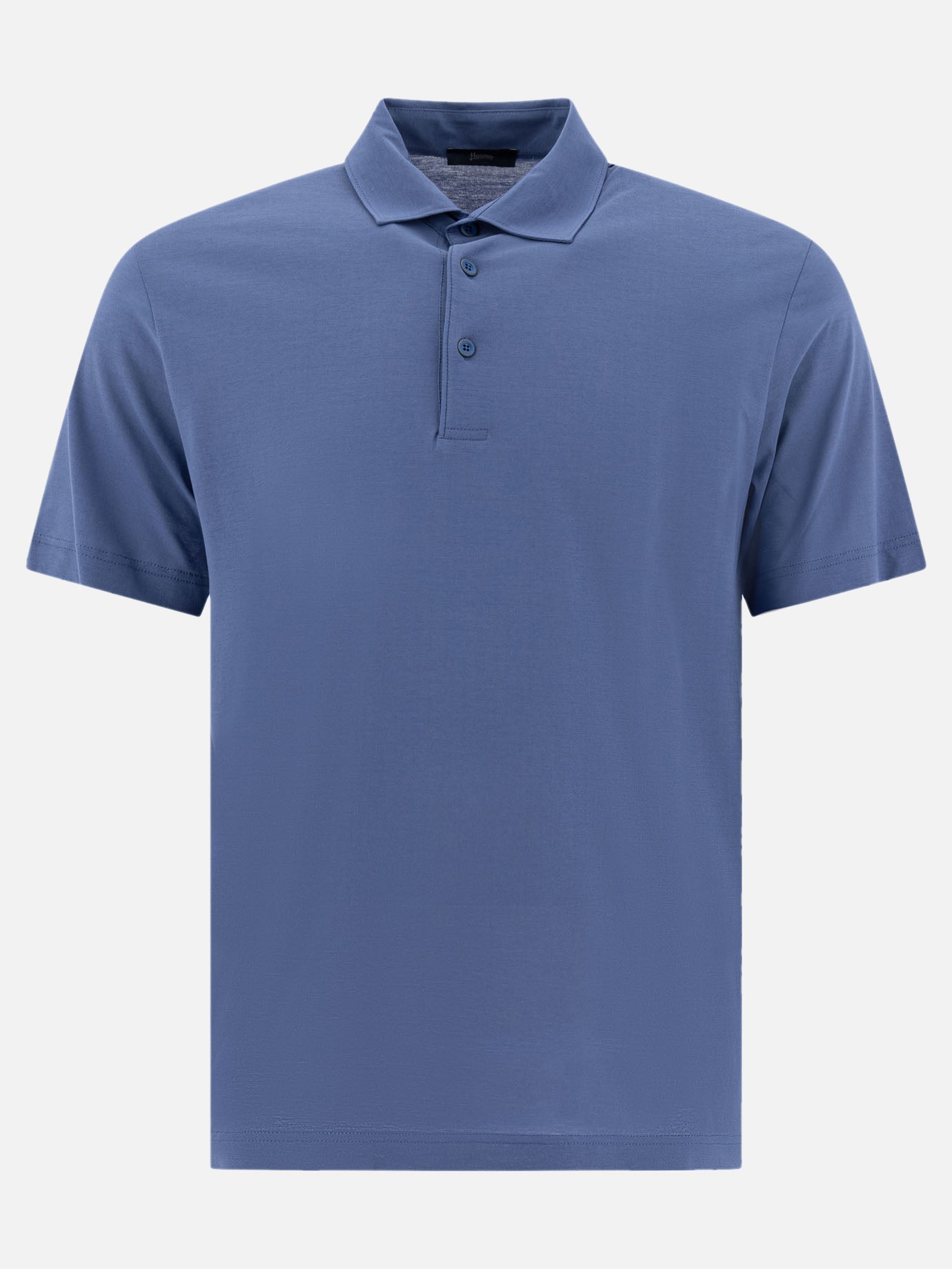Polo shirts with buttons Solid colour  Light blue - Herno Men | PDP | VIETTI Online Store | thumbnail