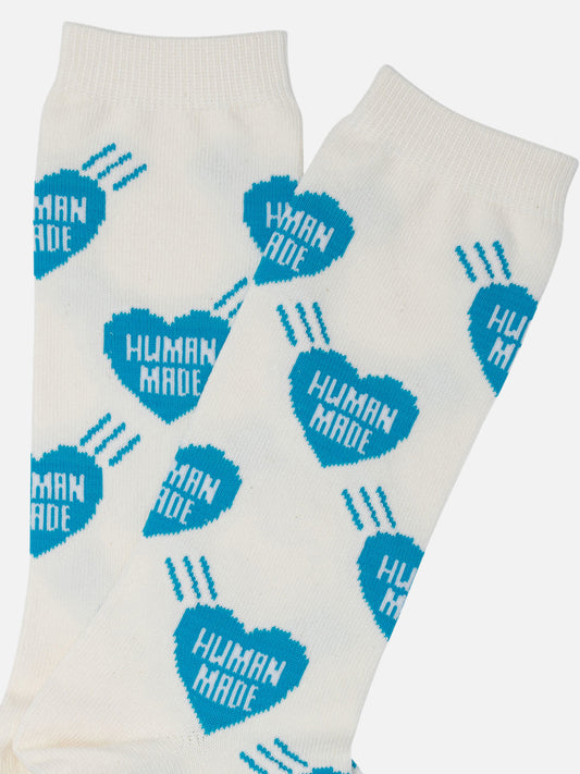 Human Made Calze "Heart" 15111075_L Blue 2