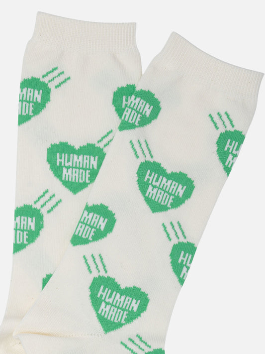 Human Made Calze "Heart" 11281469_L Green 2