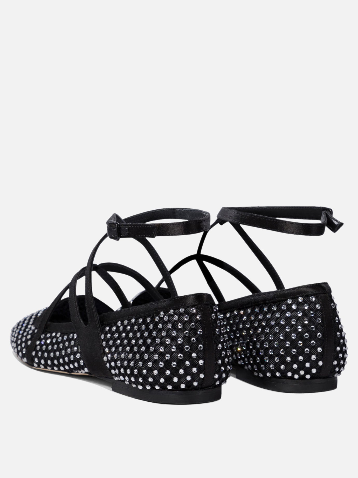 Ballerine classiche 80% polyamide 20% leather - 95% leather 5% rubber  Nero - Jimmy Choo Donna | PDP | VIETTI Online Store | thumbnail_4