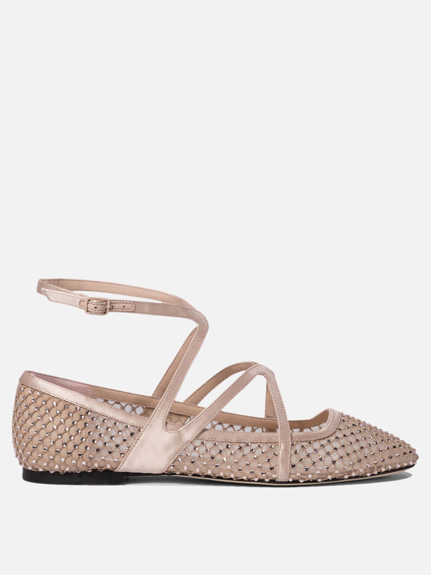 Ballerine classiche 80% polyamide 20% leather - 95% leather 5% rubber  Rosa - Jimmy Choo Donna | PDP | VIETTI Online Store | thumbnail