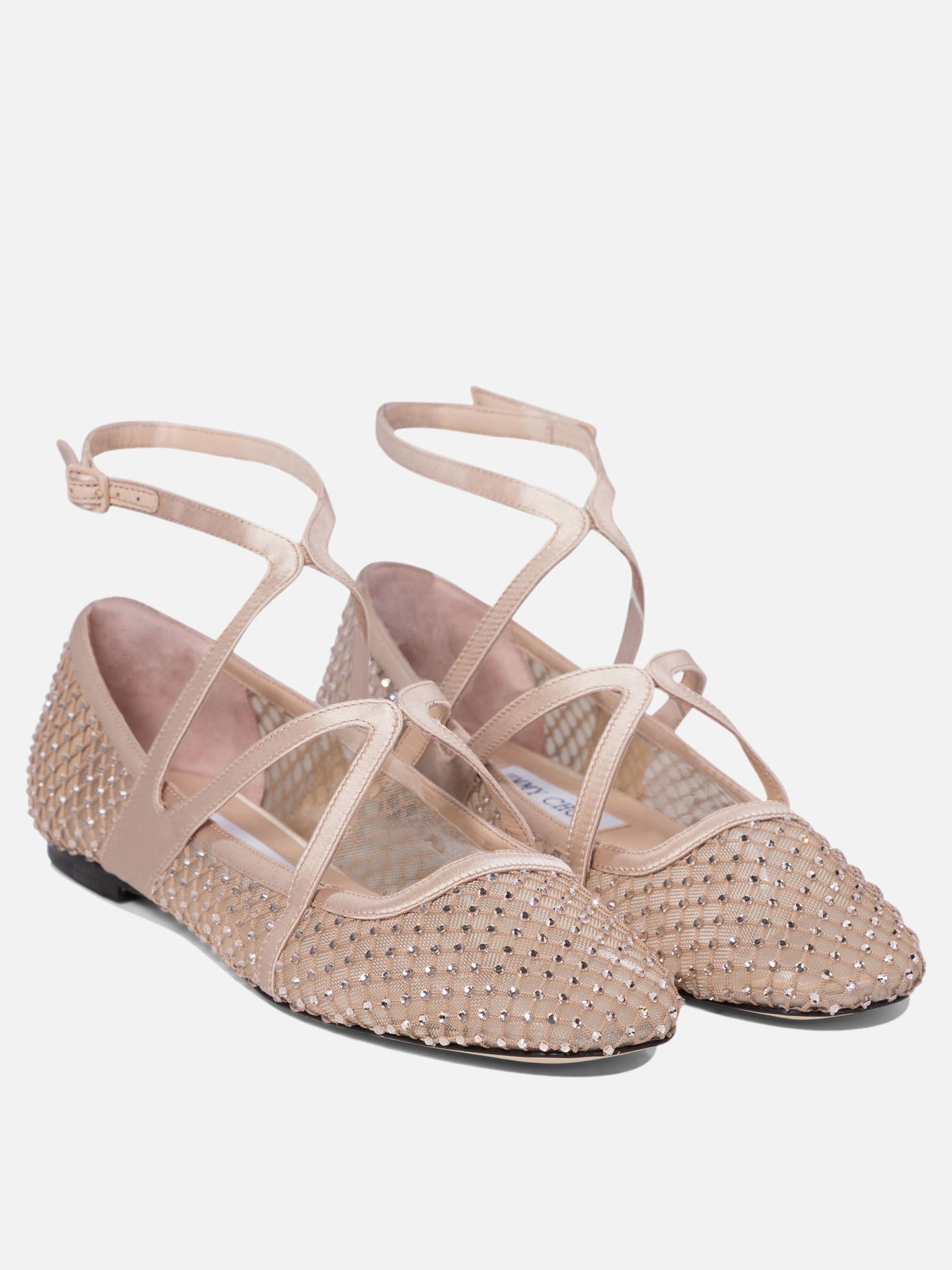Ballerine classiche 80% polyamide 20% leather - 95% leather 5% rubber  Rosa - Jimmy Choo Donna | PDP | VIETTI Online Store | thumbnail_2