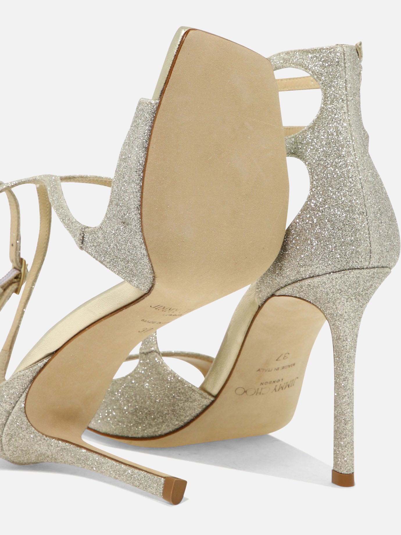 Sandali con tacco 100% leather - 100% leather  Grigio - Jimmy Choo Donna | PDP | VIETTI Online Store | Zoom-Modal_5
