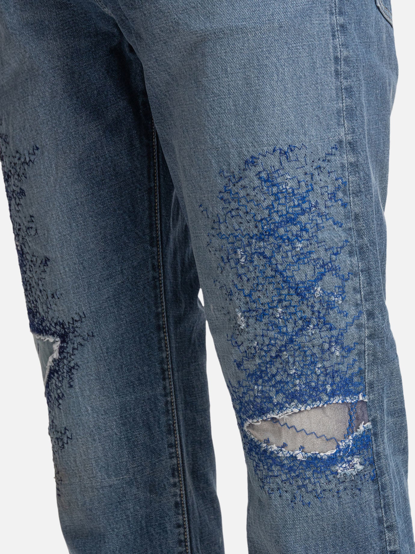 KAPITAL &quot;Monkey Cisco&quot; jeans 12690087_32 Blue thumbnail_4
