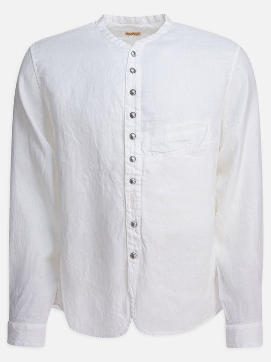 KAPITAL Camicia in lino 17060264_3 White 1