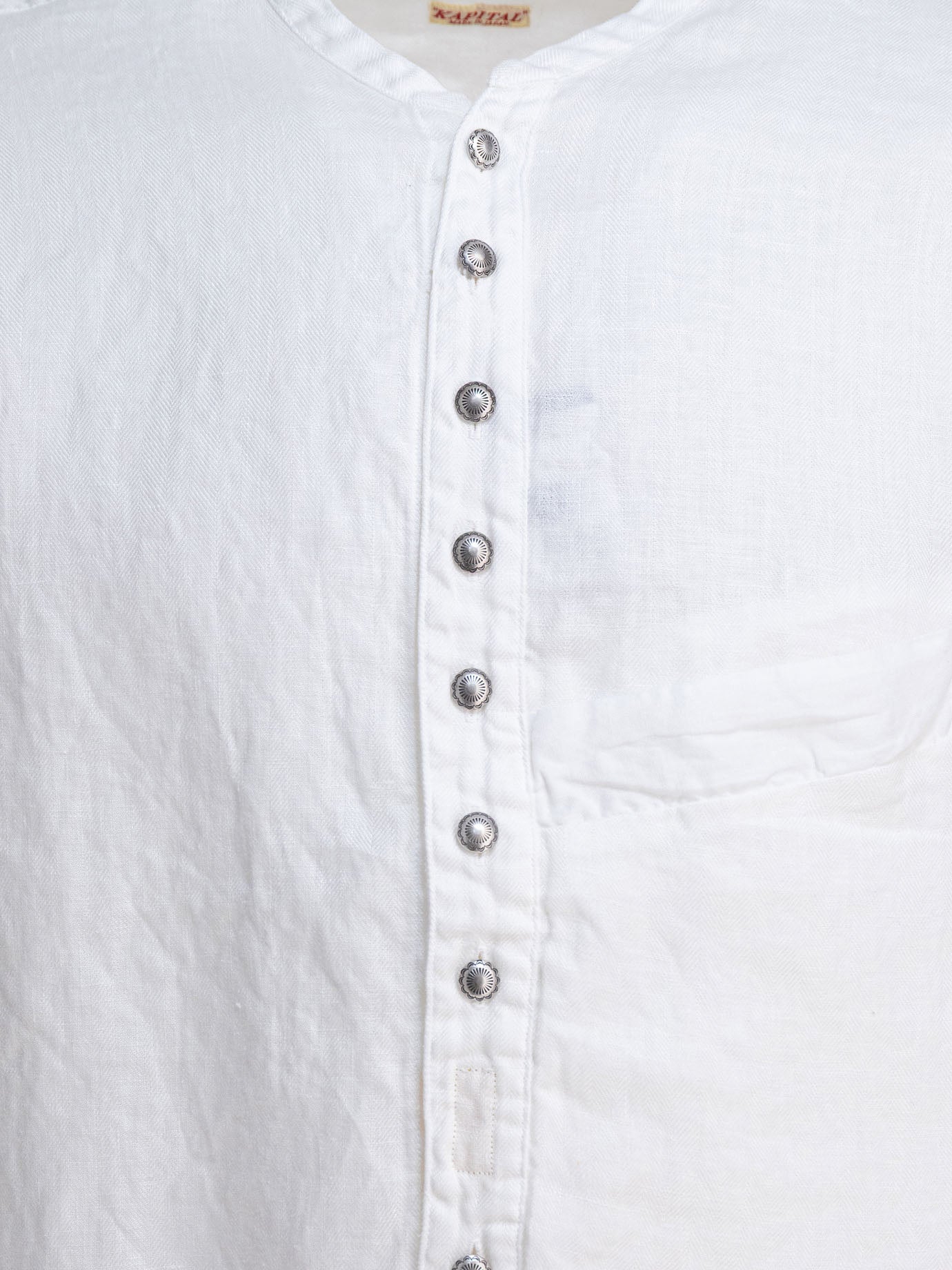 KAPITAL Camicia in lino 17060264_3 White thumbnail_3