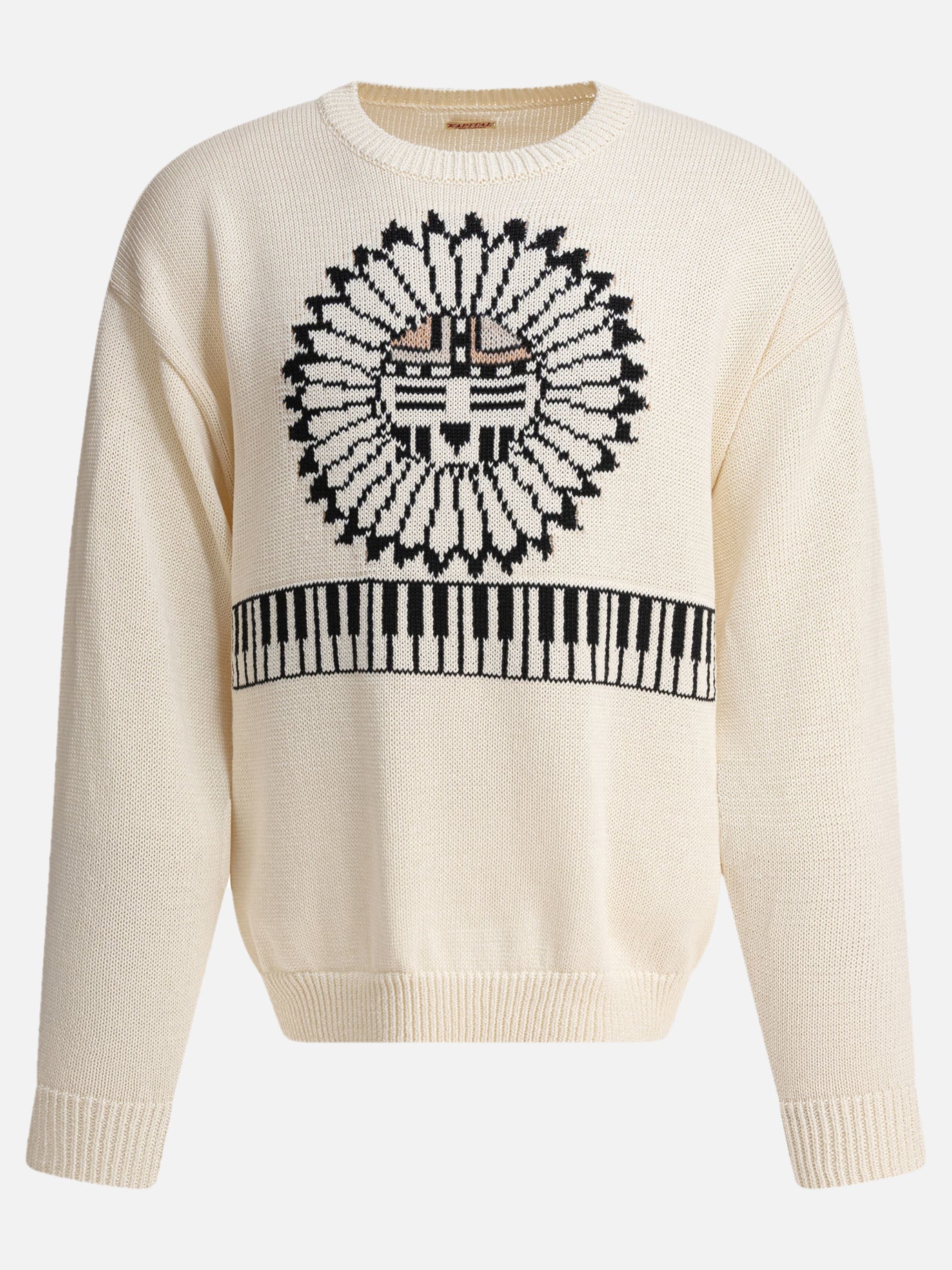 Crewneck sweaters Print  Beige - KAPITAL Men | PDP | VIETTI Online Store | Zoom-Modal
