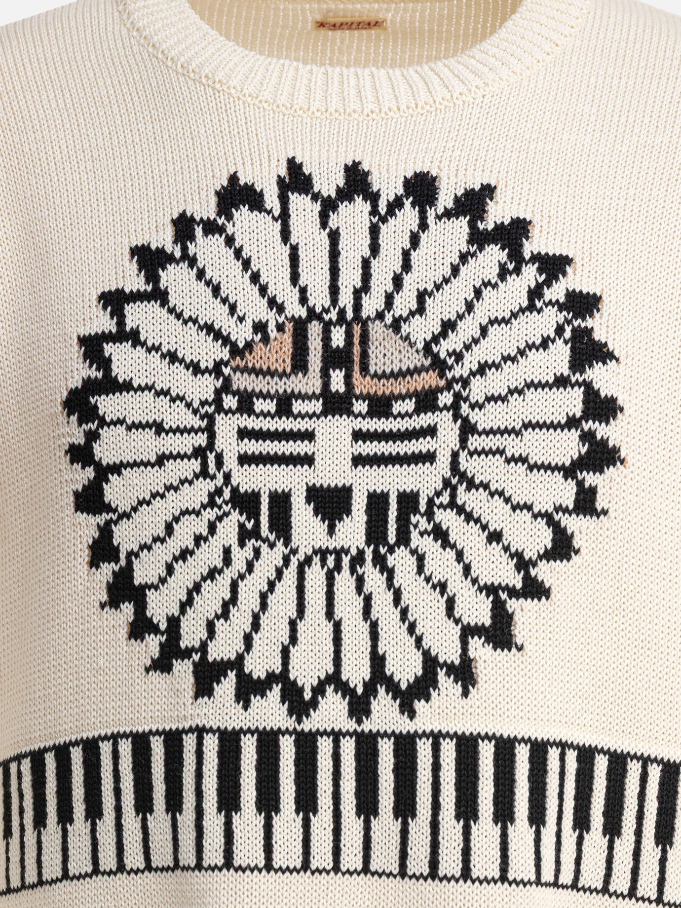 Crewneck sweaters Print  Beige - KAPITAL Men | PDP | VIETTI Online Store | Zoom-Modal_3
