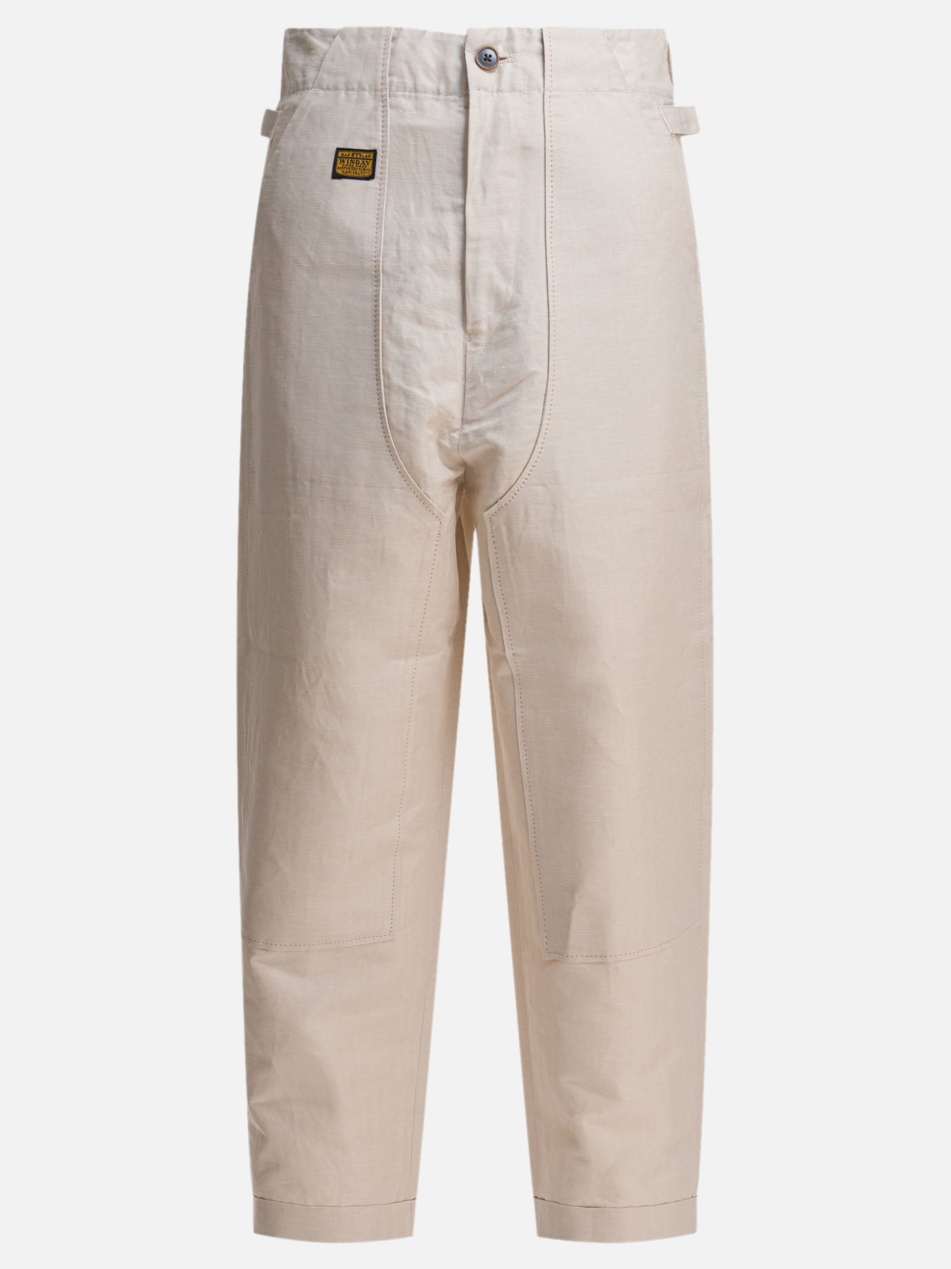 KAPITAL Pantaloni in lino e cotone 25582776_3 Beige thumbnail_1