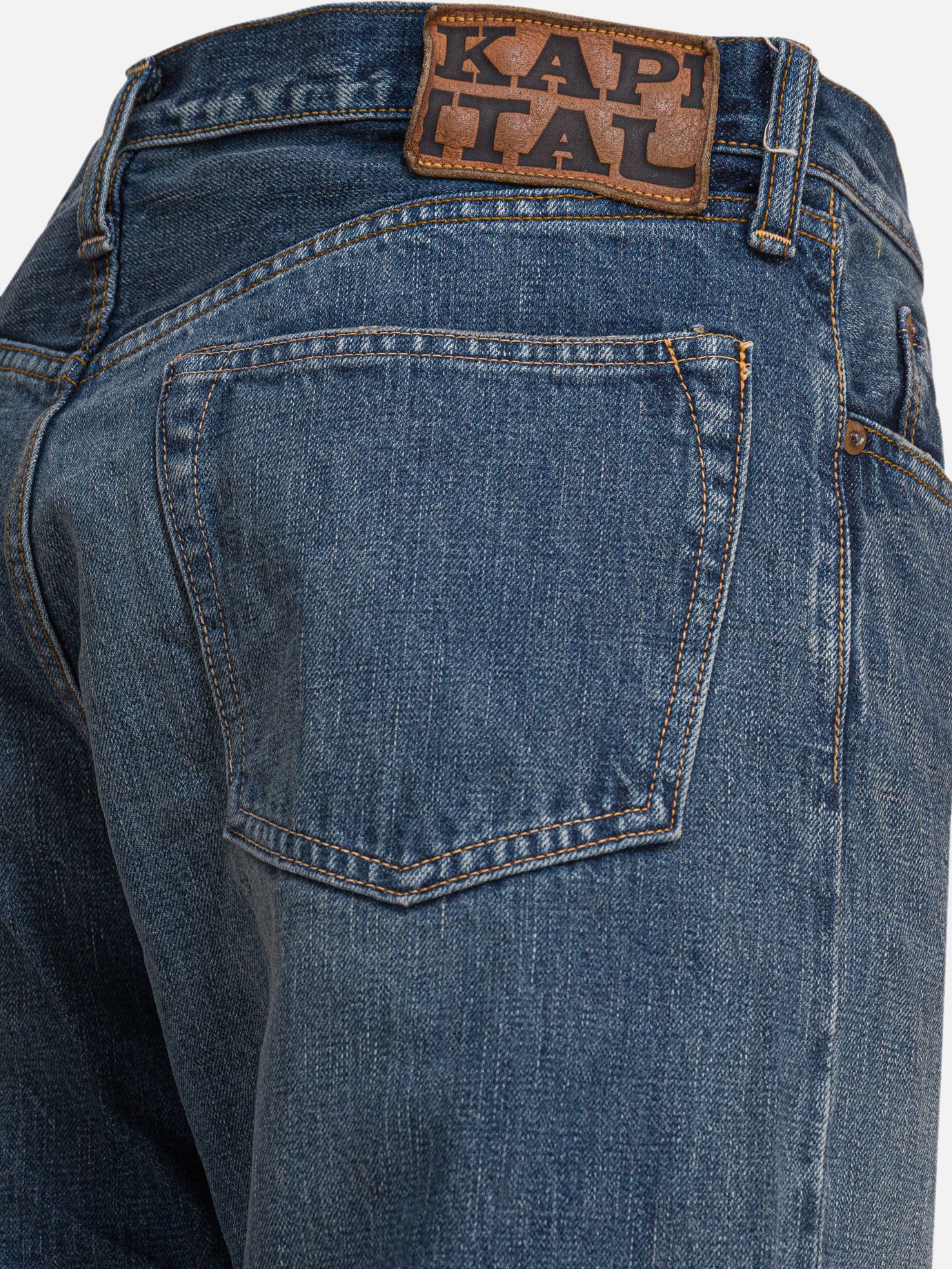 Jeans a gamba dritta Denim  Blu - KAPITAL Uomo | PDP | VIETTI Online Store | Zoom-Modal_4
