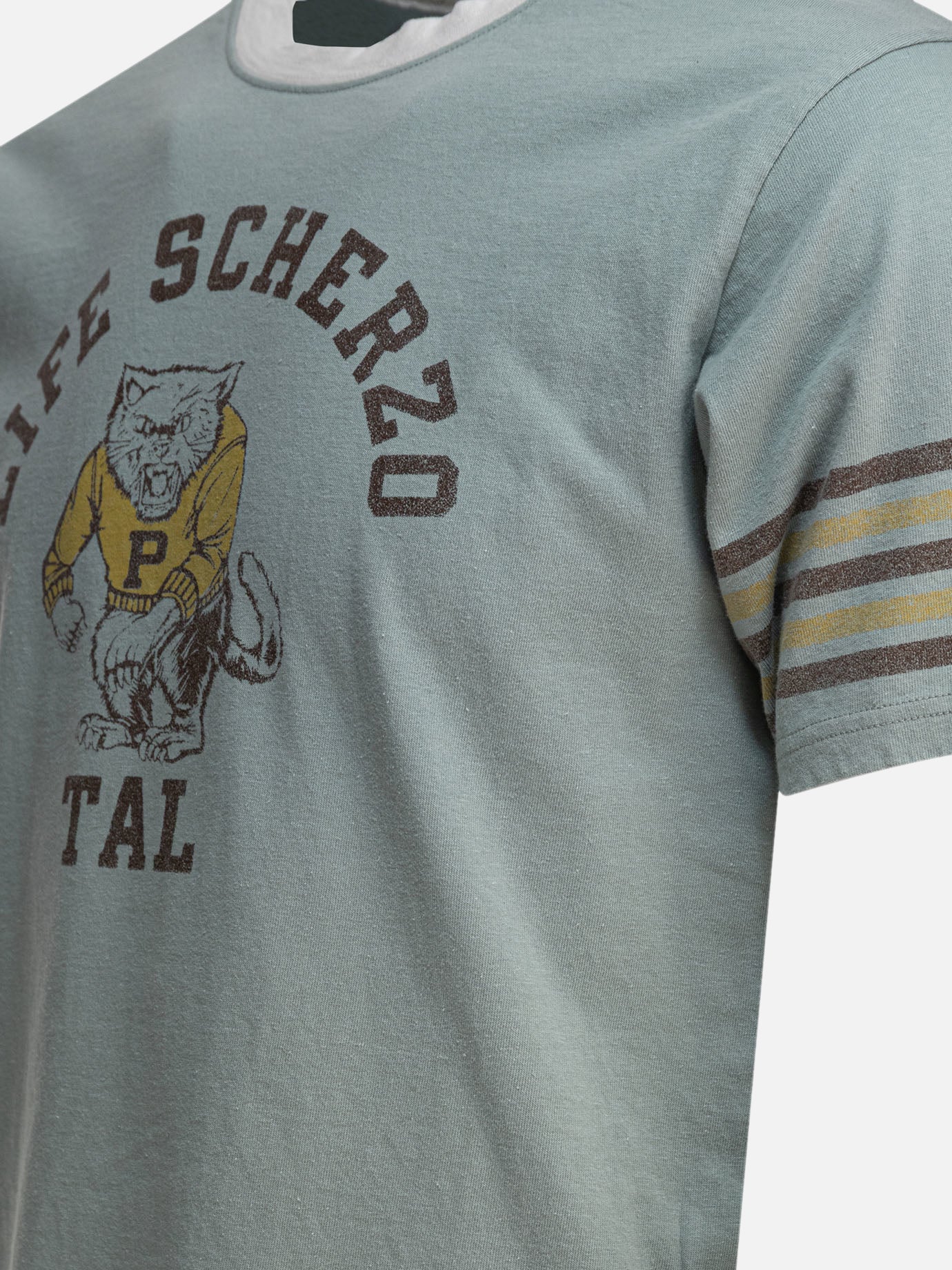 KAPITAL T-shirt &quot;College CAT PITAL&quot; 15402042_2 Light blue thumbnail_4