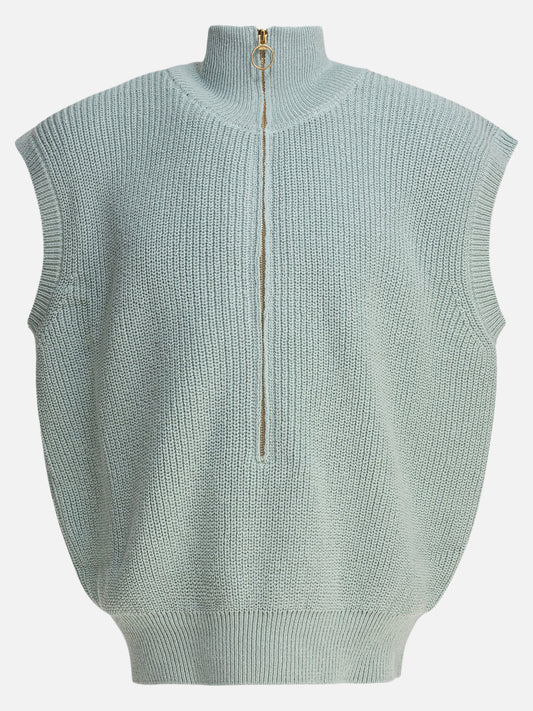 KAPITAL Gilet con mezza cerniera 19325205_3 Green 1