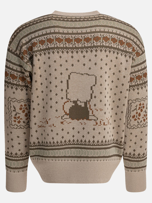 KAPITAL Maglione "Fair Isle Peckish Rainbowy" 14834263_3 Beige 2