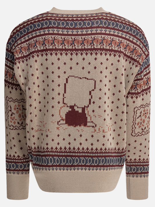 KAPITAL Maglione "Fair Isle Peckish Rainbowy" 12649391_3 Brown 2