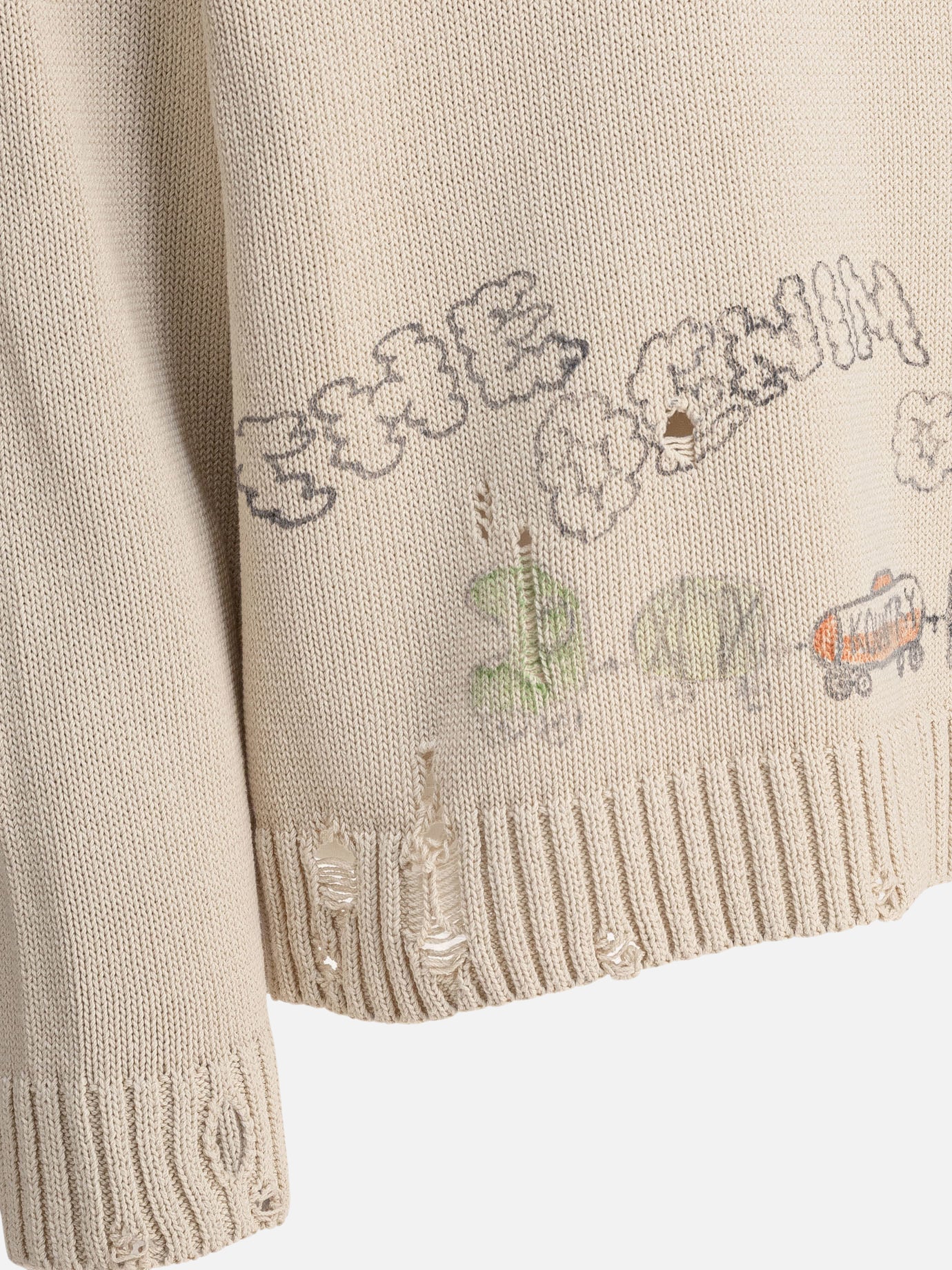 Crewneck sweaters Print  Beige - KAPITAL Men | PDP | VIETTI Online Store | thumbnail_4