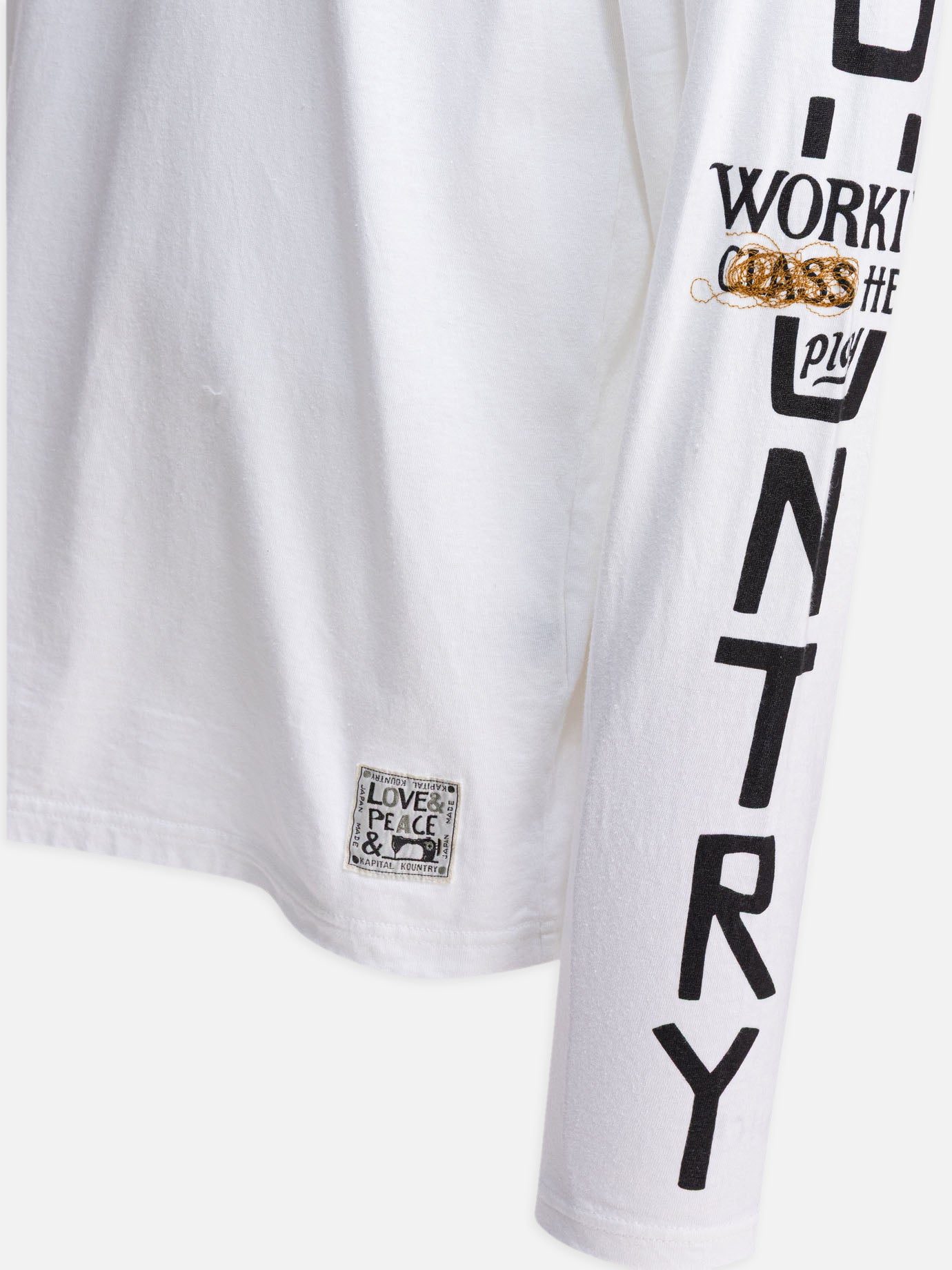 Crewneck t-shirts Print  White - KAPITAL Men | PDP | VIETTI Online Store | thumbnail_4