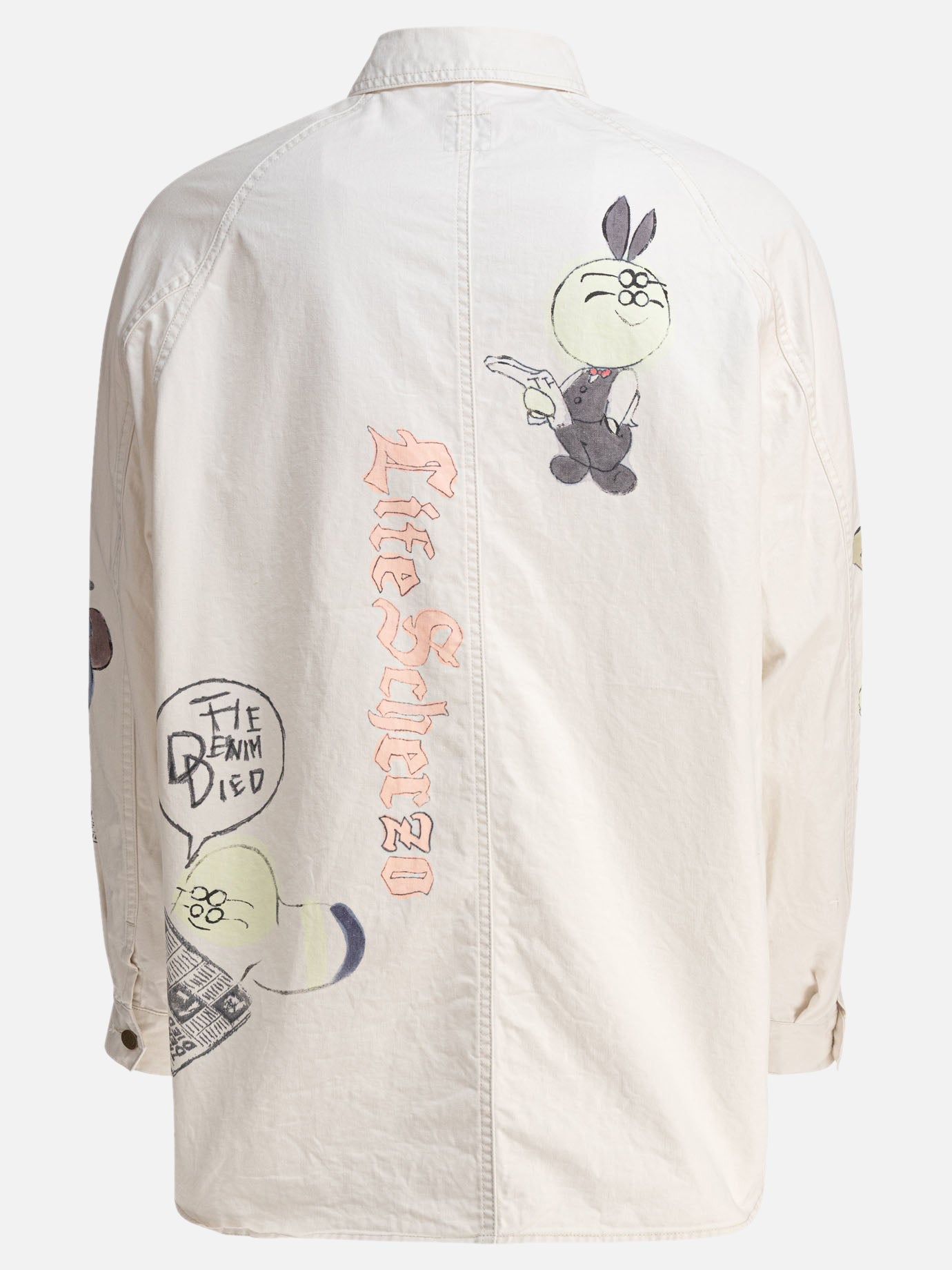 KAPITAL &quot;Memorial Paint&quot; shirt 25754358_3 Beige thumbnail_2