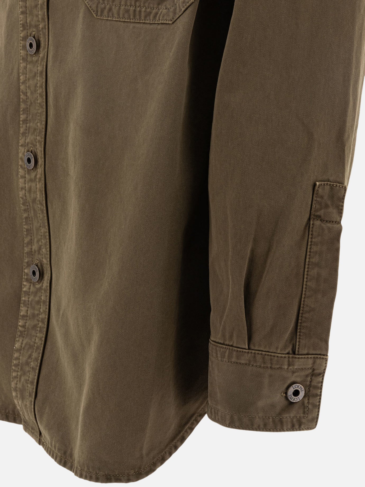 Loewe Cotton overshirt jacket Green