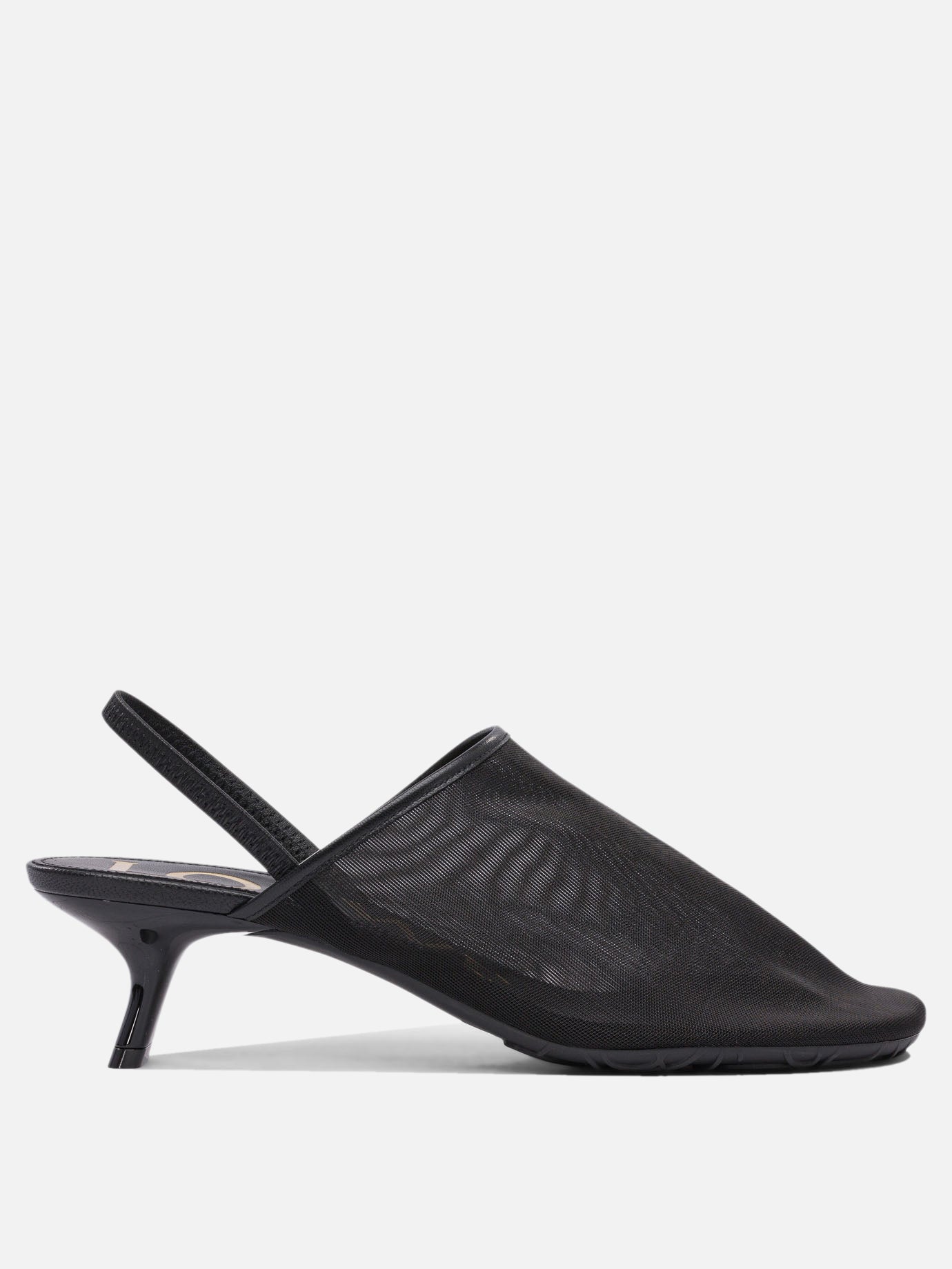 Slingback 100% mesh - 100% rubber  Nero - Loewe Donna | PDP | VIETTI Online Store | Zoom-Modal

