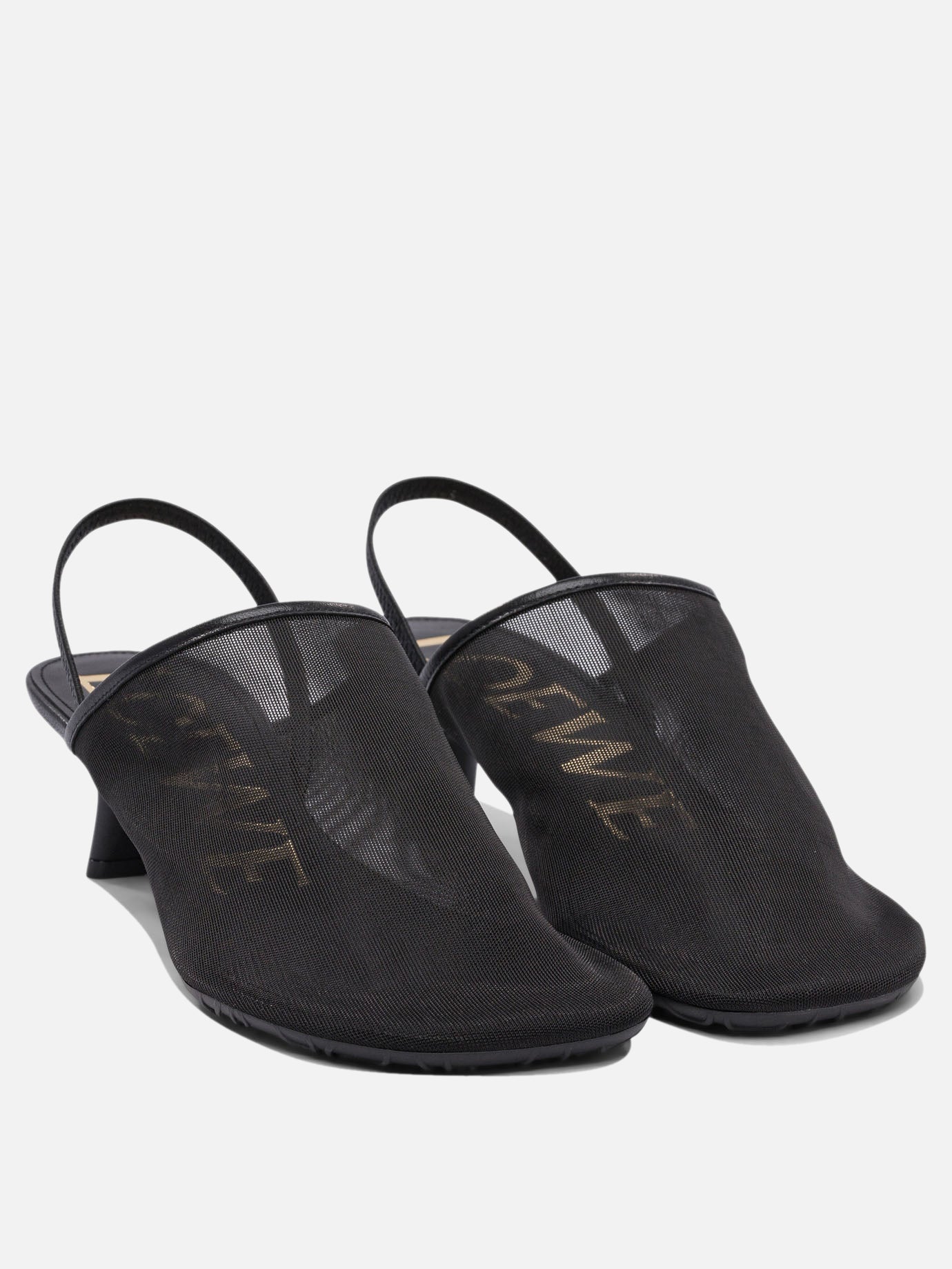 Slingback 100% mesh - 100% rubber  Nero - Loewe Donna | PDP | VIETTI Online Store | Zoom-Modal_2
