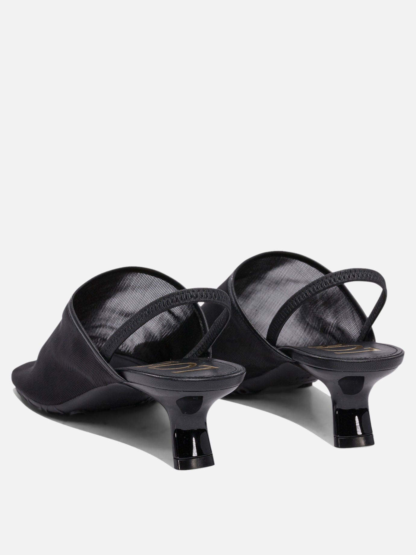 Slingback 100% mesh - 100% rubber  Nero - Loewe Donna | PDP | VIETTI Online Store | thumbnail_4