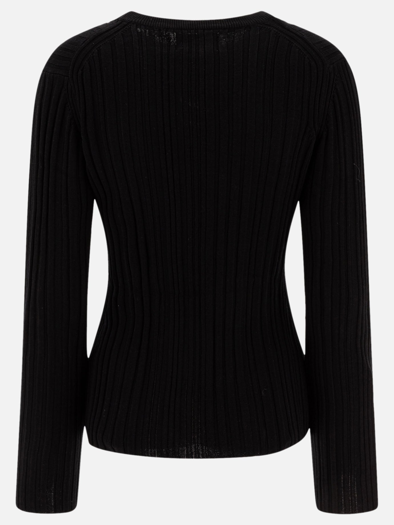 T-shirt girocollo Solid colour  Nero - Loulou Studio Donna | PDP | VIETTI Online Store | thumbnail_2