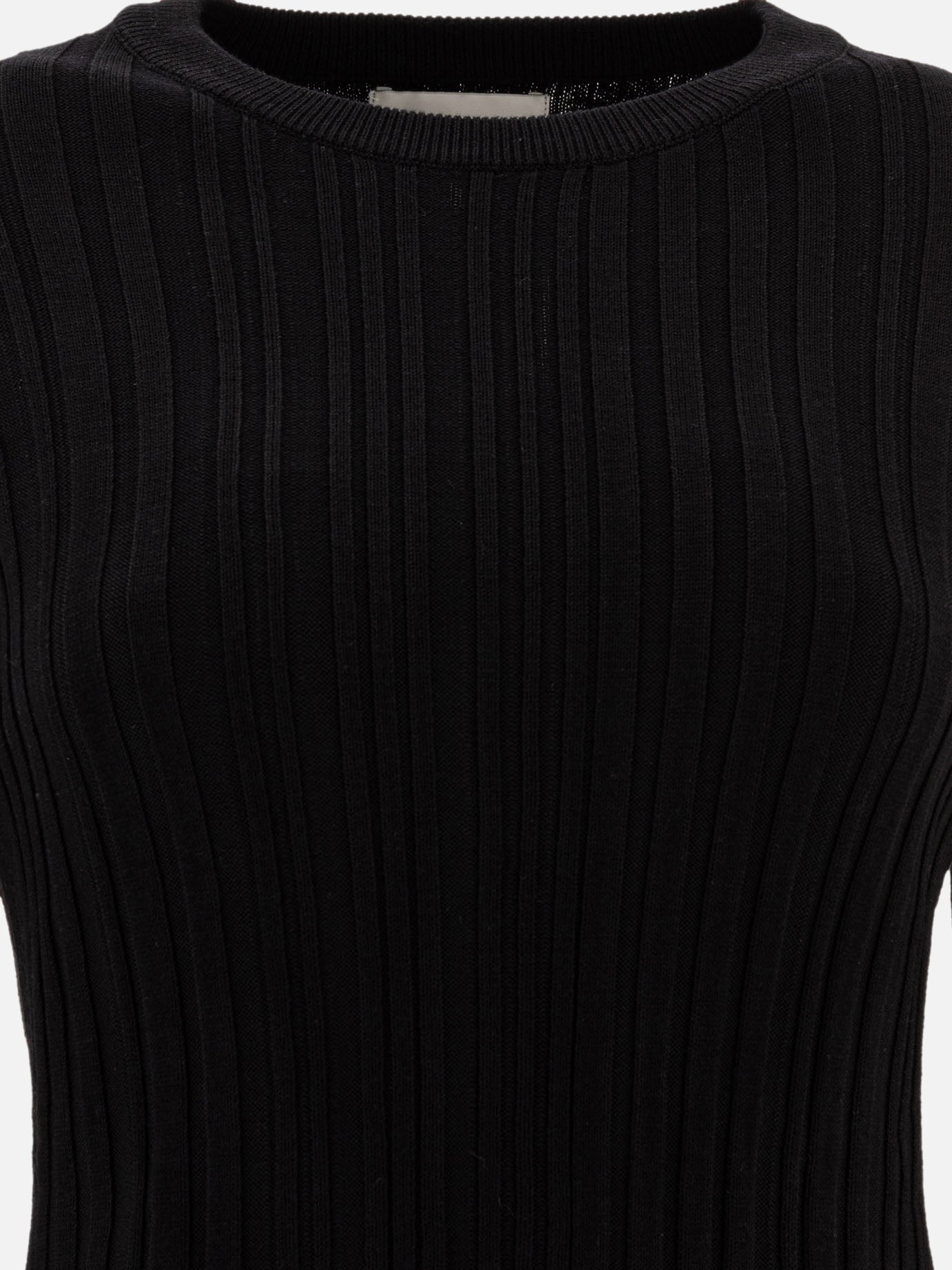 T-shirt girocollo Solid colour  Nero - Loulou Studio Donna | PDP | VIETTI Online Store | Zoom-Modal_3
