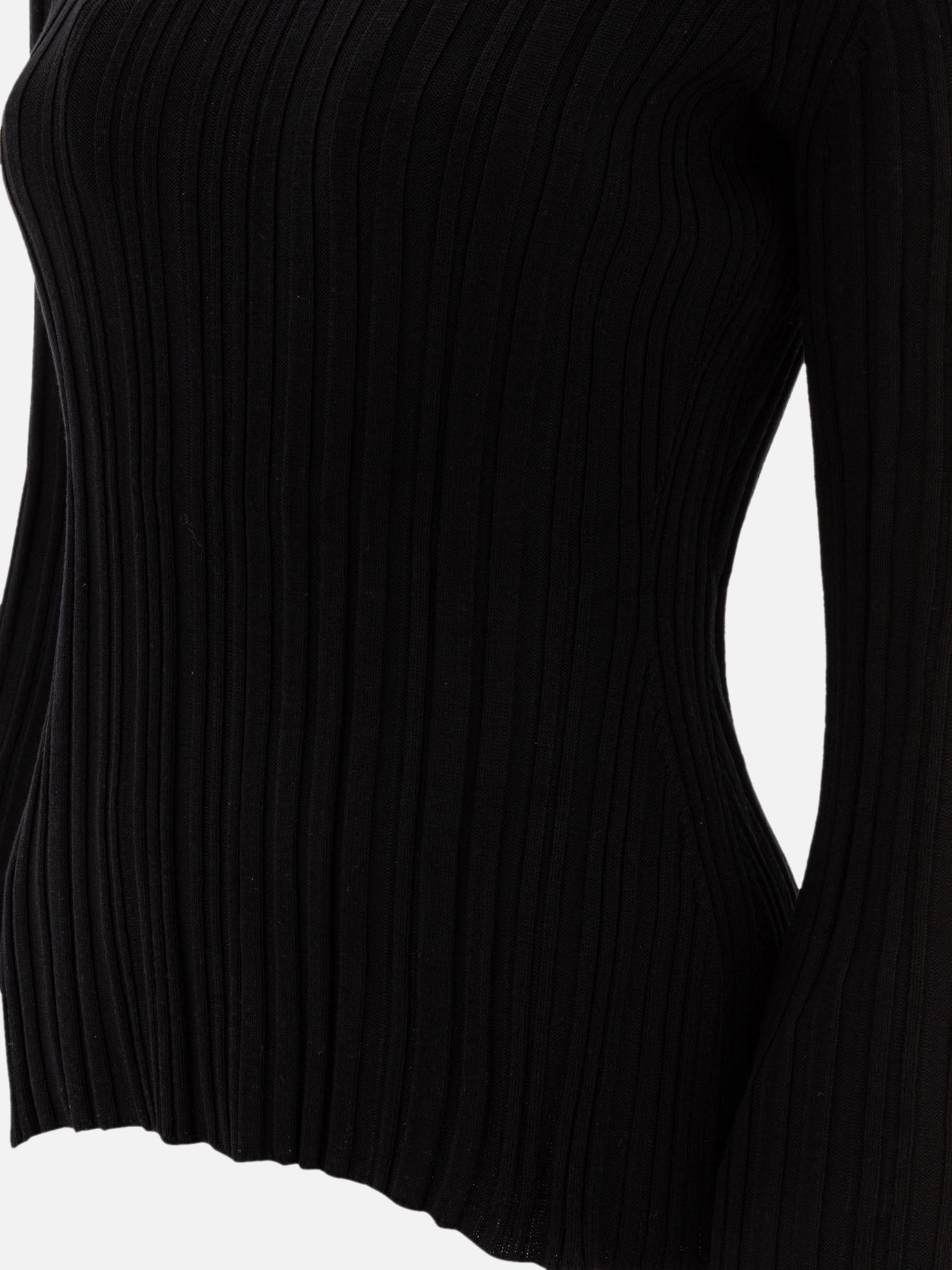 T-shirt girocollo Solid colour  Nero - Loulou Studio Donna | PDP | VIETTI Online Store | Zoom-Modal_4
