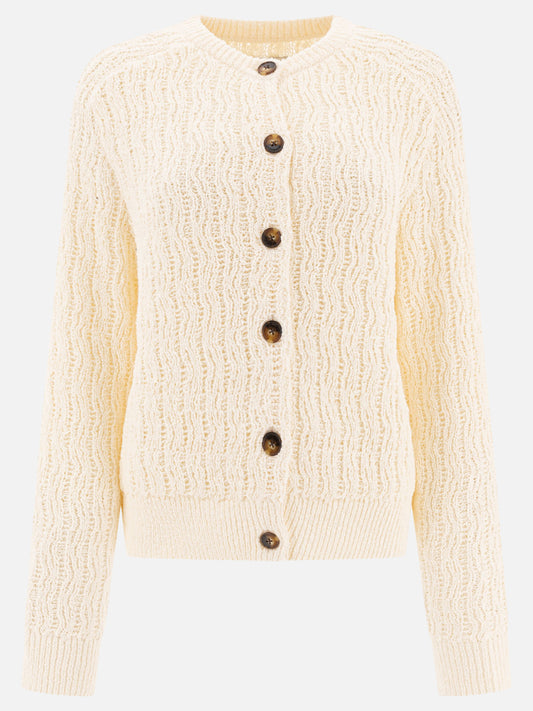 Cardigan Textured knit  Bianco - Loulou Studio Donna | PDP | VIETTI Online Store 
