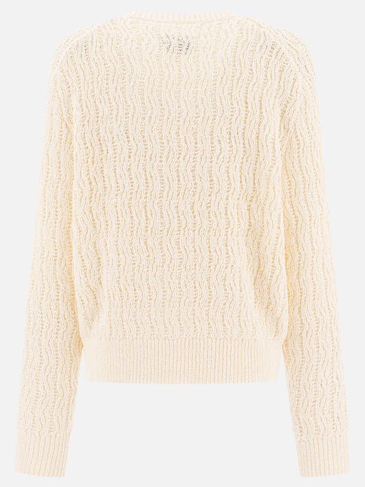 Cardigan Textured knit  Bianco - Loulou Studio Donna | PDP | VIETTI Online Store | 2
