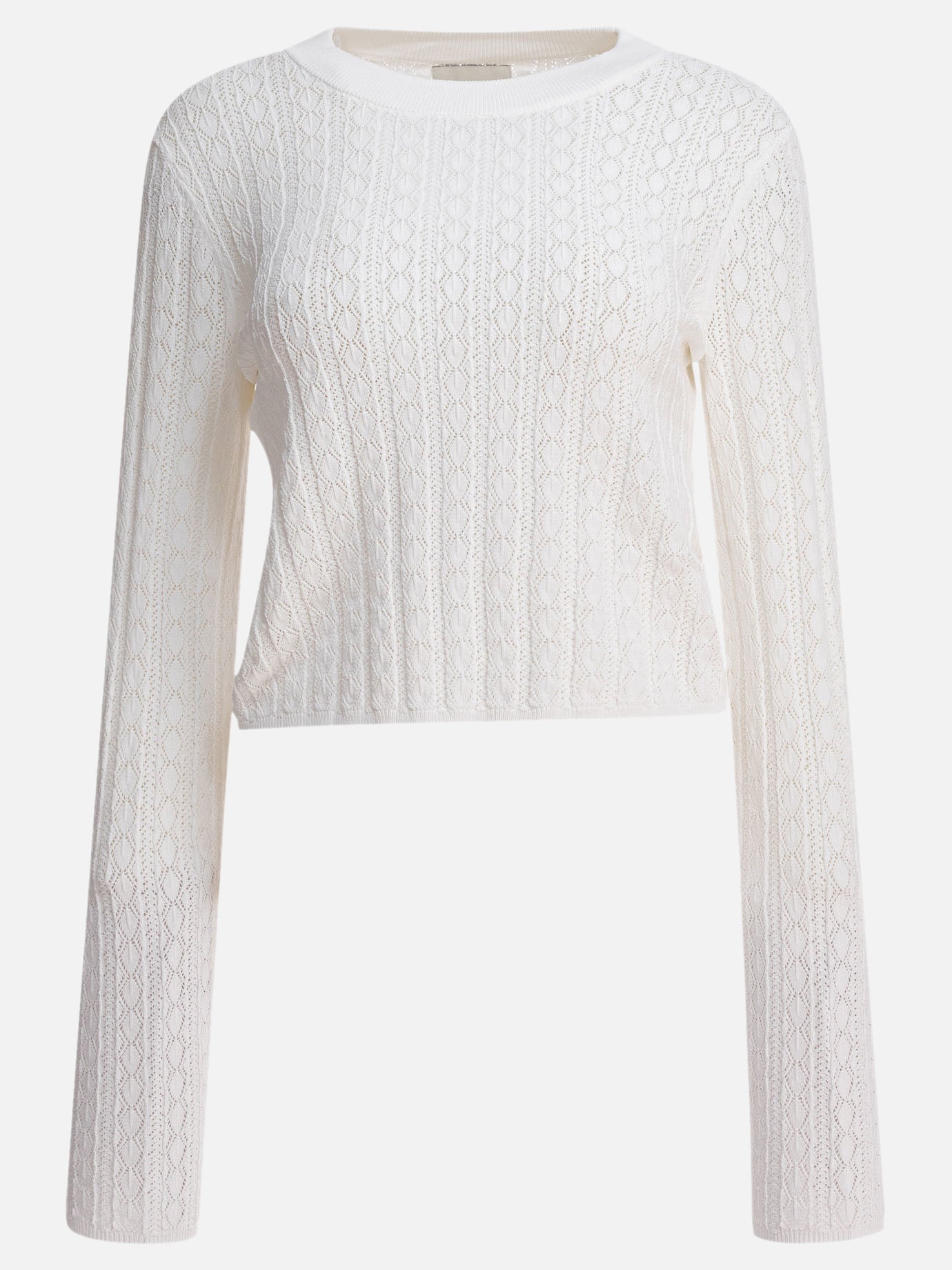 Maglioni girocollo Textured knit  Bianco - Loulou Studio Donna | PDP | VIETTI Online Store | thumbnail