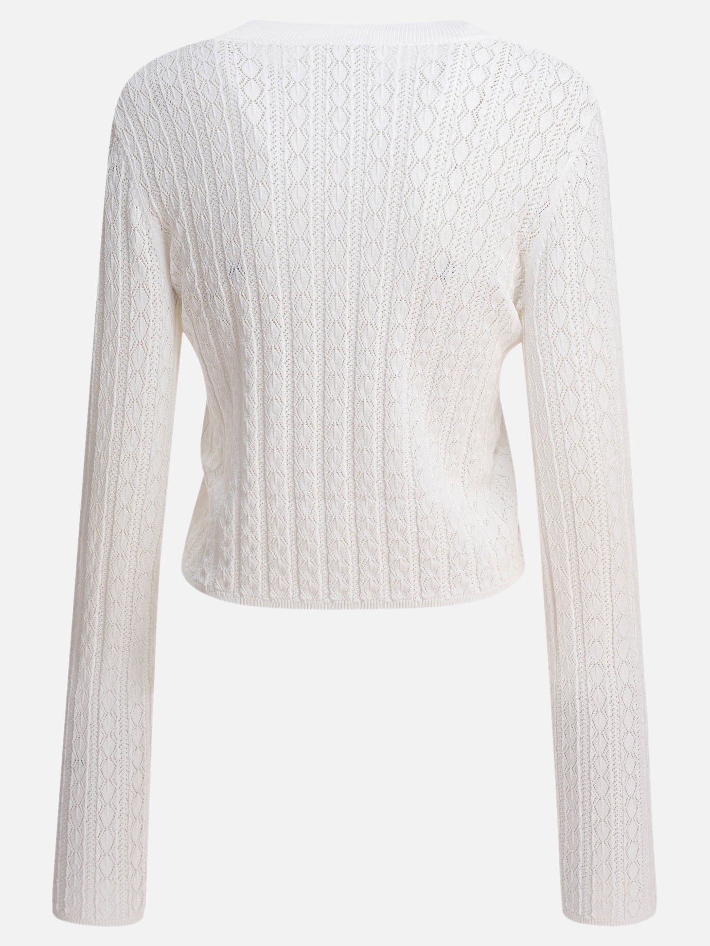 Maglioni girocollo Textured knit  Bianco - Loulou Studio Donna | PDP | VIETTI Online Store | thumbnail_2