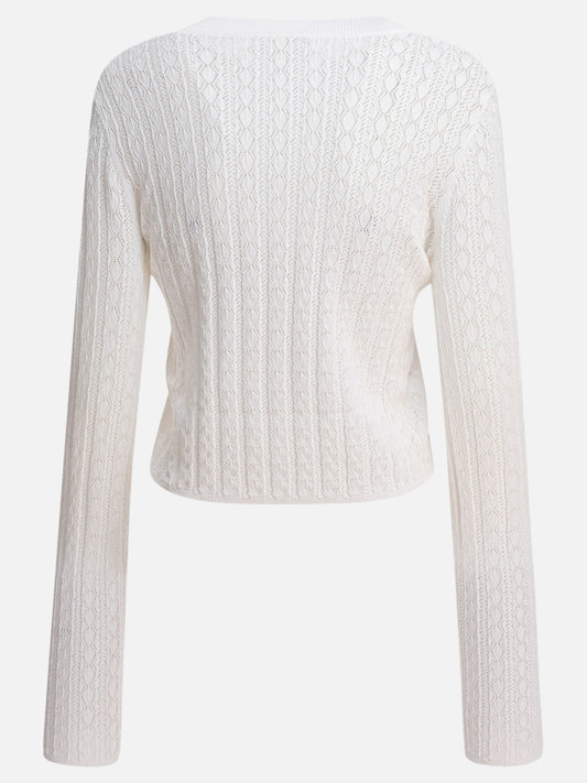 Maglioni girocollo Textured knit  Bianco - Loulou Studio Donna | PDP | VIETTI Online Store | 2
