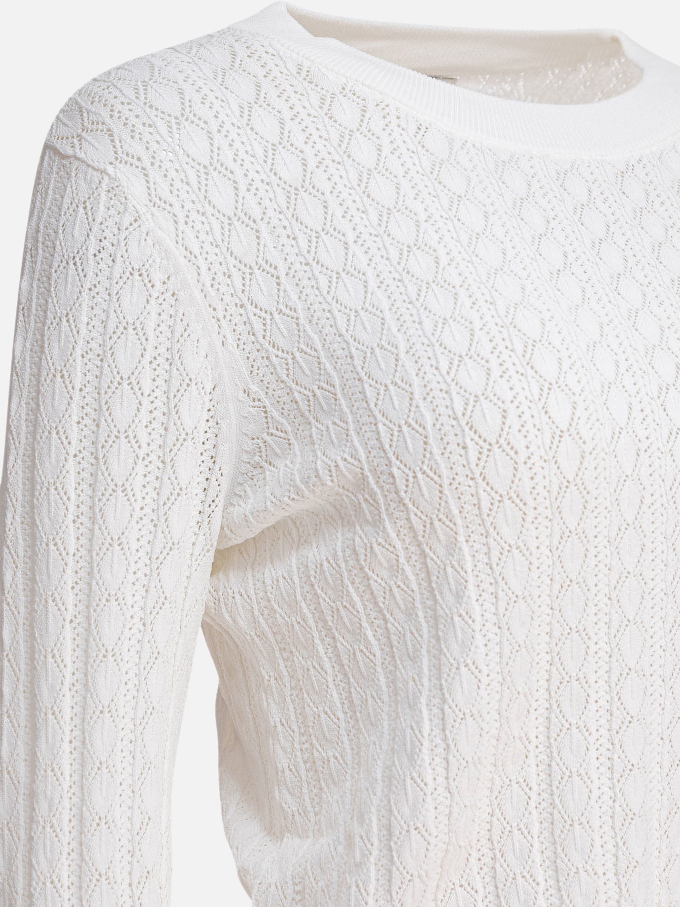 Maglioni girocollo Textured knit  Bianco - Loulou Studio Donna | PDP | VIETTI Online Store | thumbnail_4