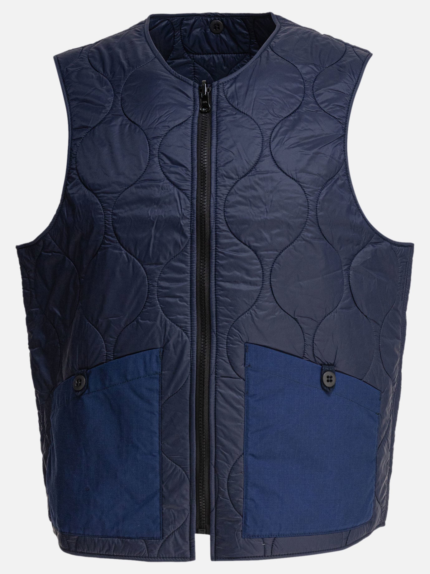 Giacche smanicate Solid colour  Blu - Manifattura Ceccarelli Uomo | PDP | VIETTI Online Store | Zoom-Modal
