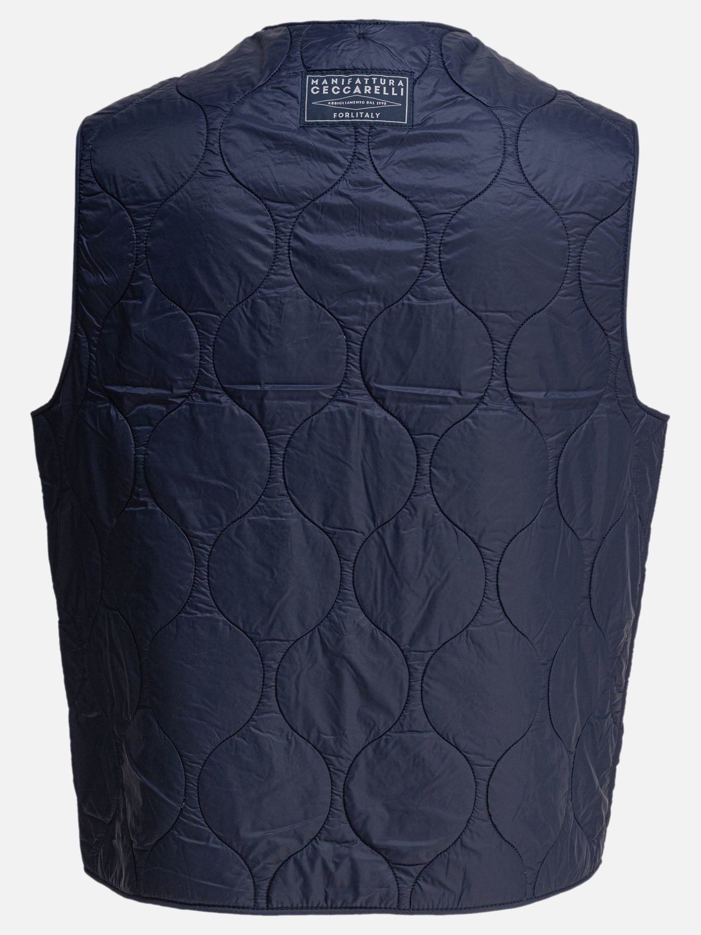 Giacche smanicate Solid colour  Blu - Manifattura Ceccarelli Uomo | PDP | VIETTI Online Store | thumbnail_2