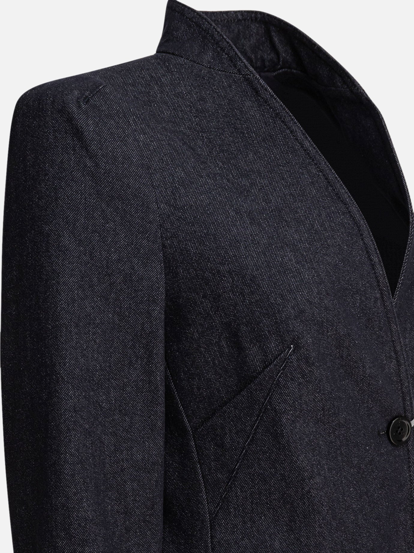 Max Mara Blazer effetto denim 19540563_40 Blue thumbnail_3