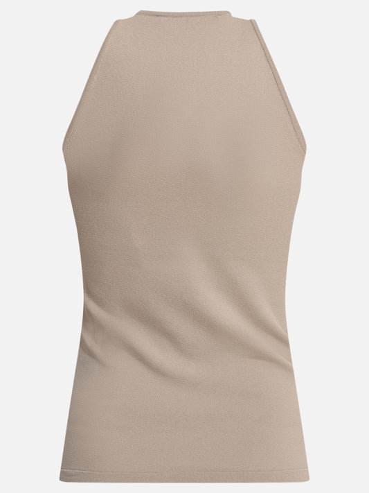 Max Mara Top in viscosa 18905108_S Beige 2