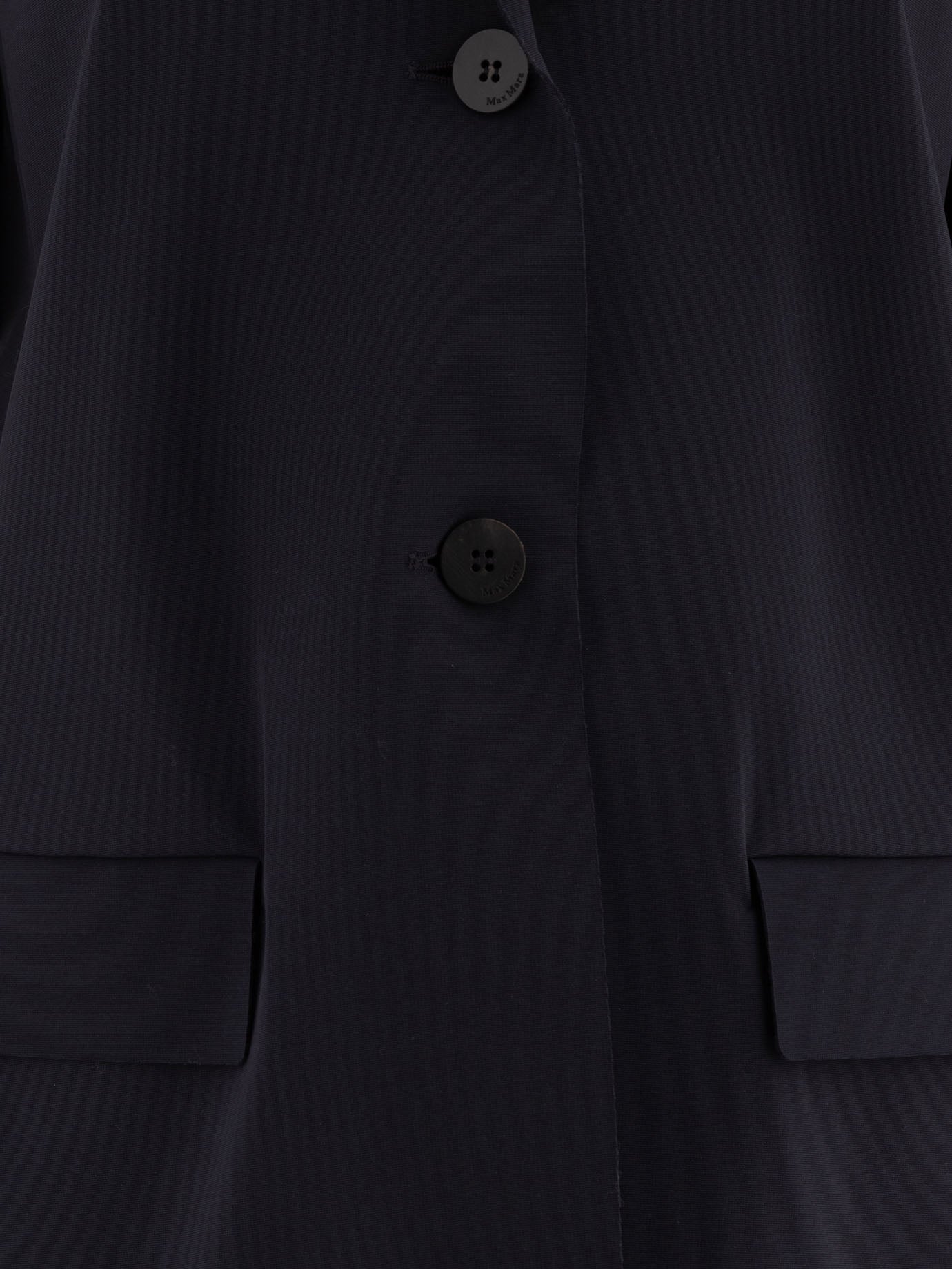 Max Mara Single-breasted jersey blazer Blue