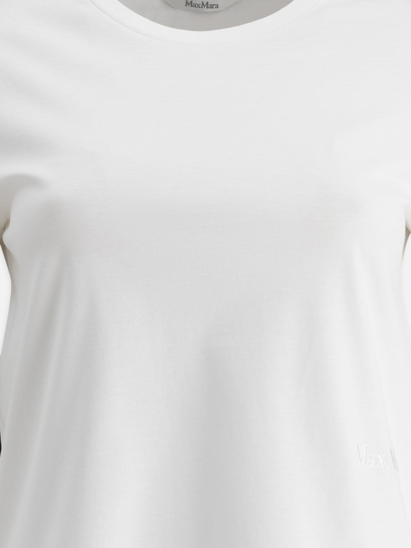 T-shirt girocollo Solid colour  Bianco - Max Mara Donna | PDP | VIETTI Online Store | thumbnail_3